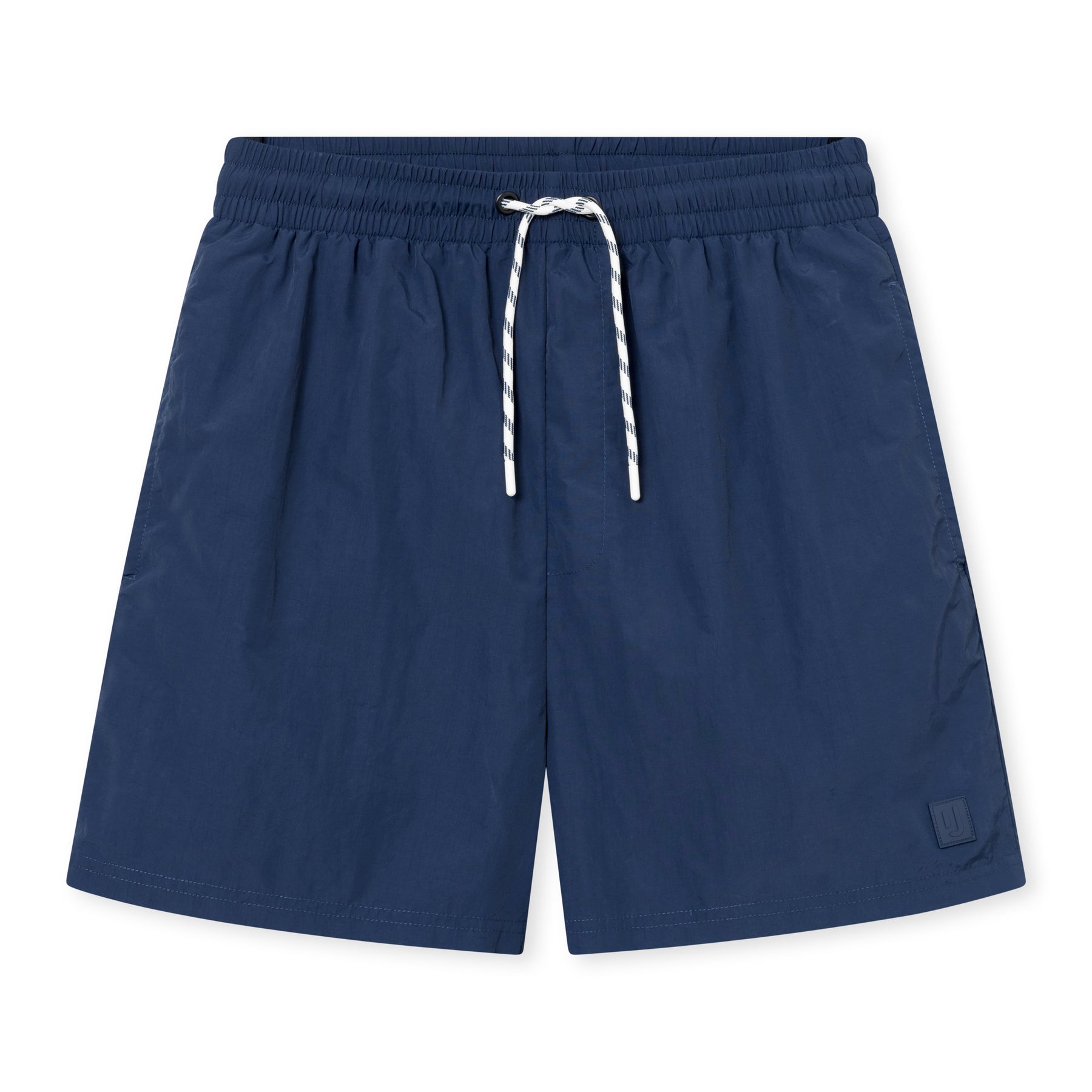 Herren-Badehose 'Jay' von Johnny Urban in Marineblau mit elastischem Bund und weißem Kordelzug