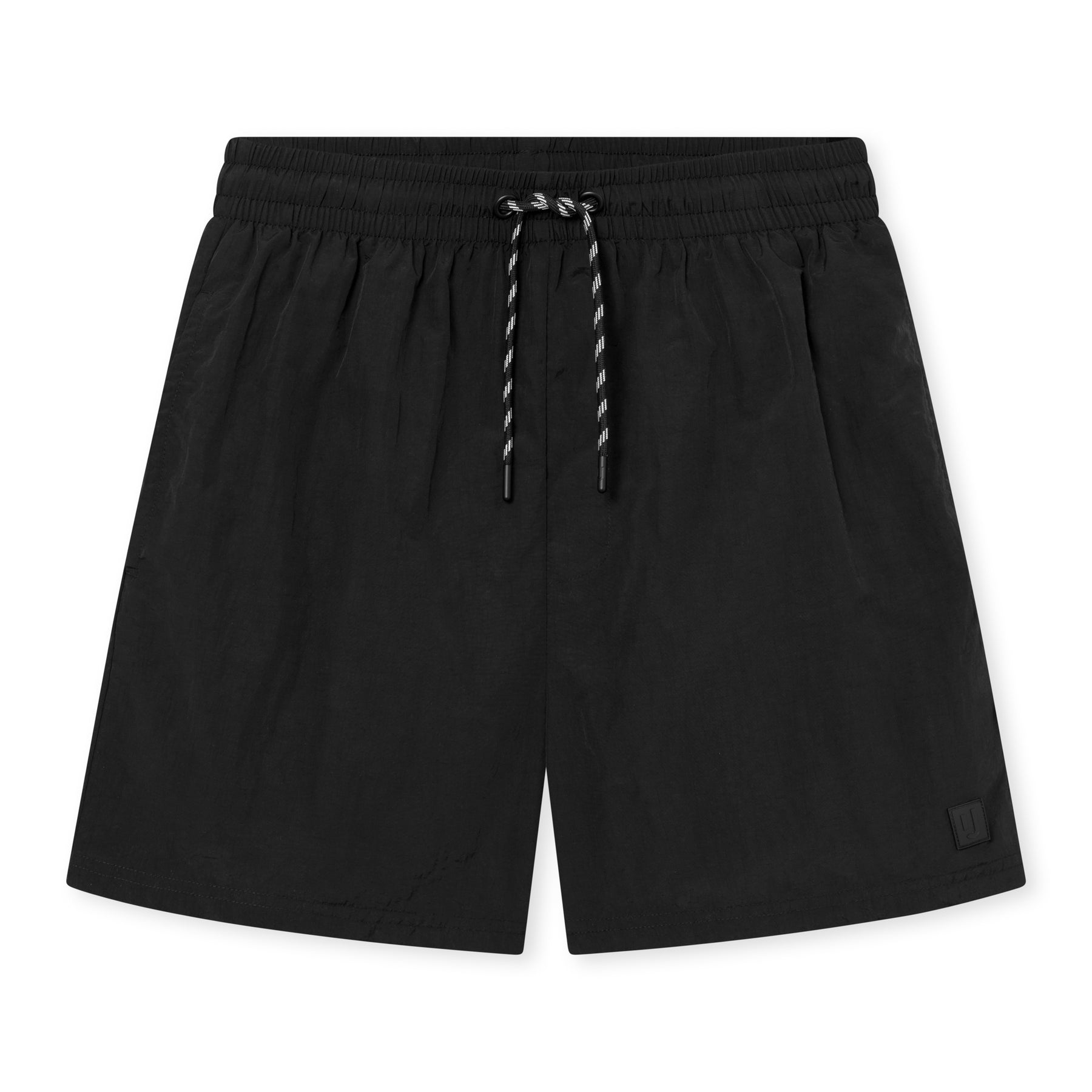 Schwarze Herren-Badehose 'Jay' mit elastischem Bund und Kordelzug