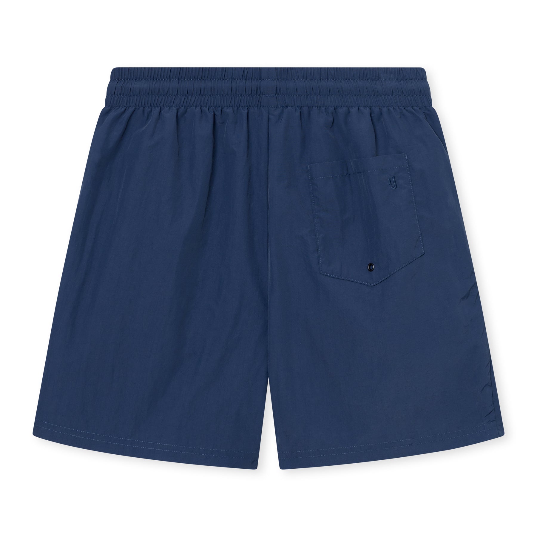 Navyblaue Badehose 'Jay' mit elastischem Bund und Tasche auf der Rückseite