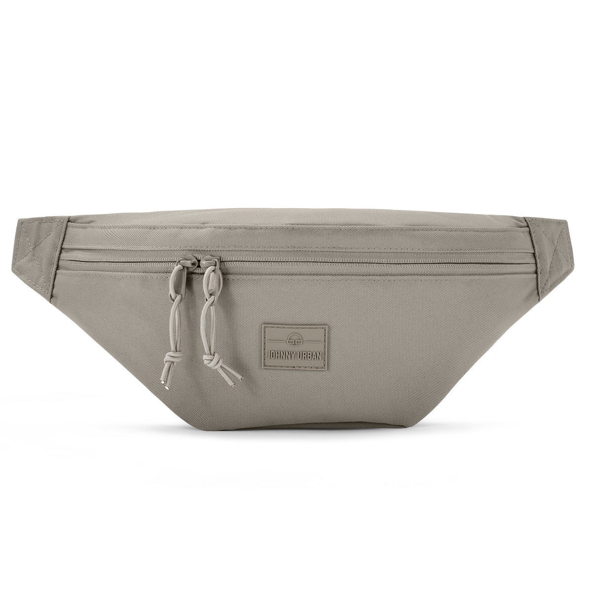 Johnny Urban Bauchtasche ‚Erik Large‘ in desert-grey mit zwei Reißverschlüssen vorne