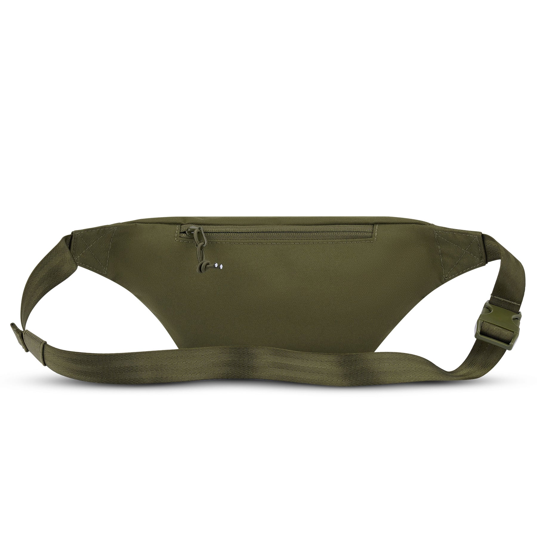 Olivefarbene Johnny Urban Bauchtasche 'Erik Small' aus robustem Material mit Reißverschlussfach und verstellbarem Gurt