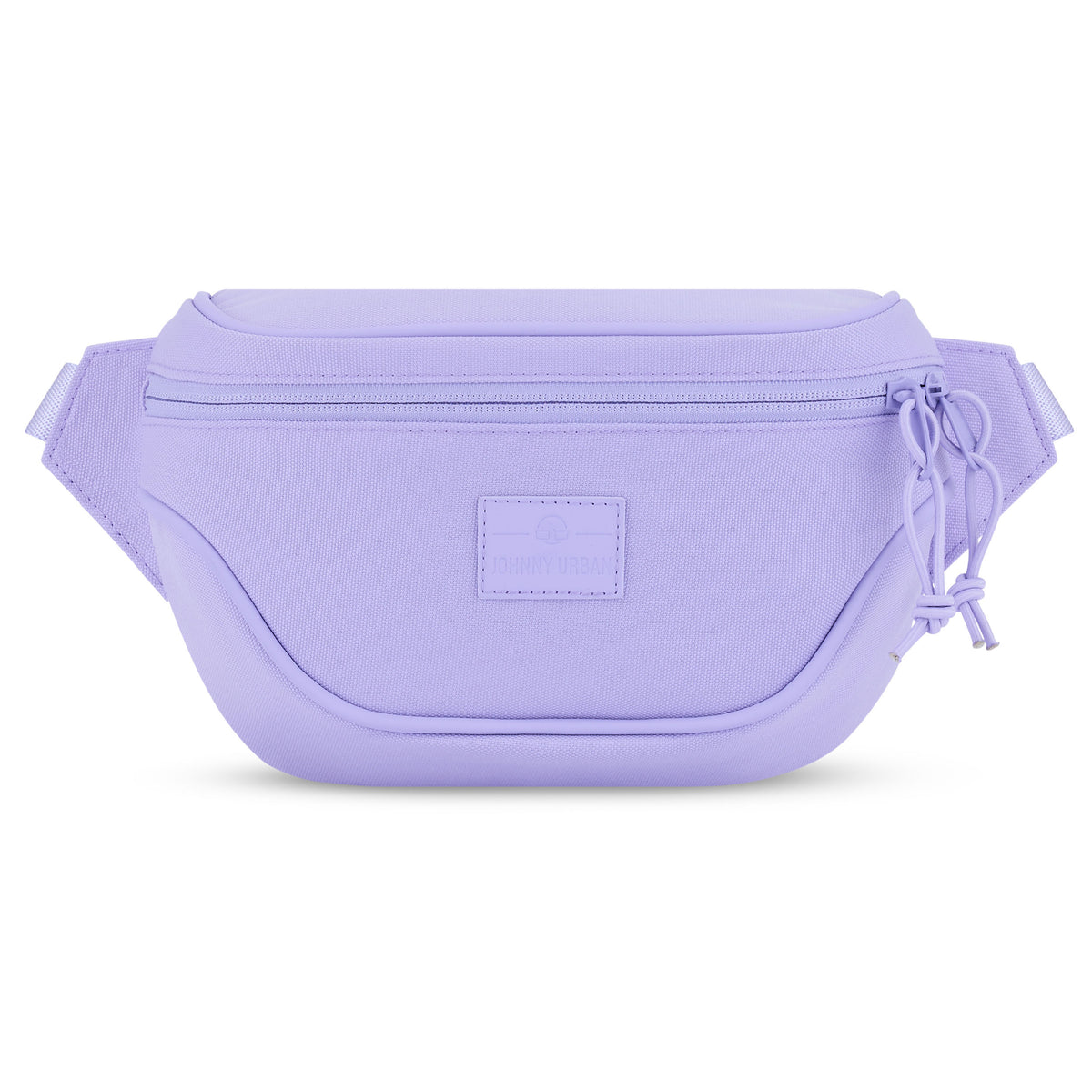 Lilafarbene Bauchtasche 'Ben' von Johnny Urban mit zwei Reißverschlüssen und labelpatch vorne