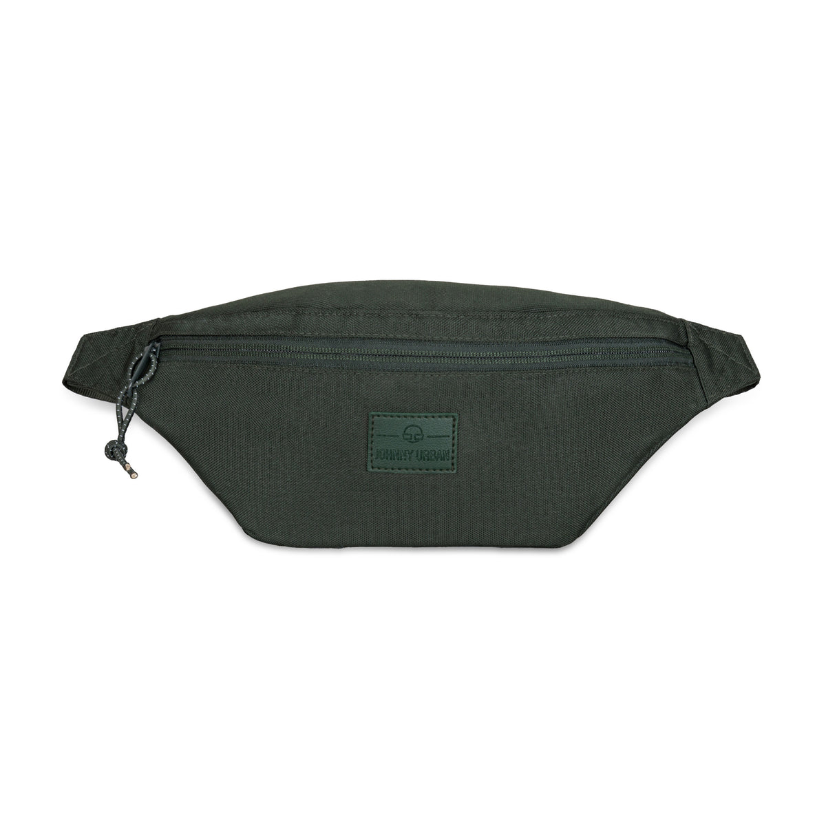 Grüne Johnny Urban Bauchtasche 'Erik Small' mit Reißverschluss und Logoetikett vorne