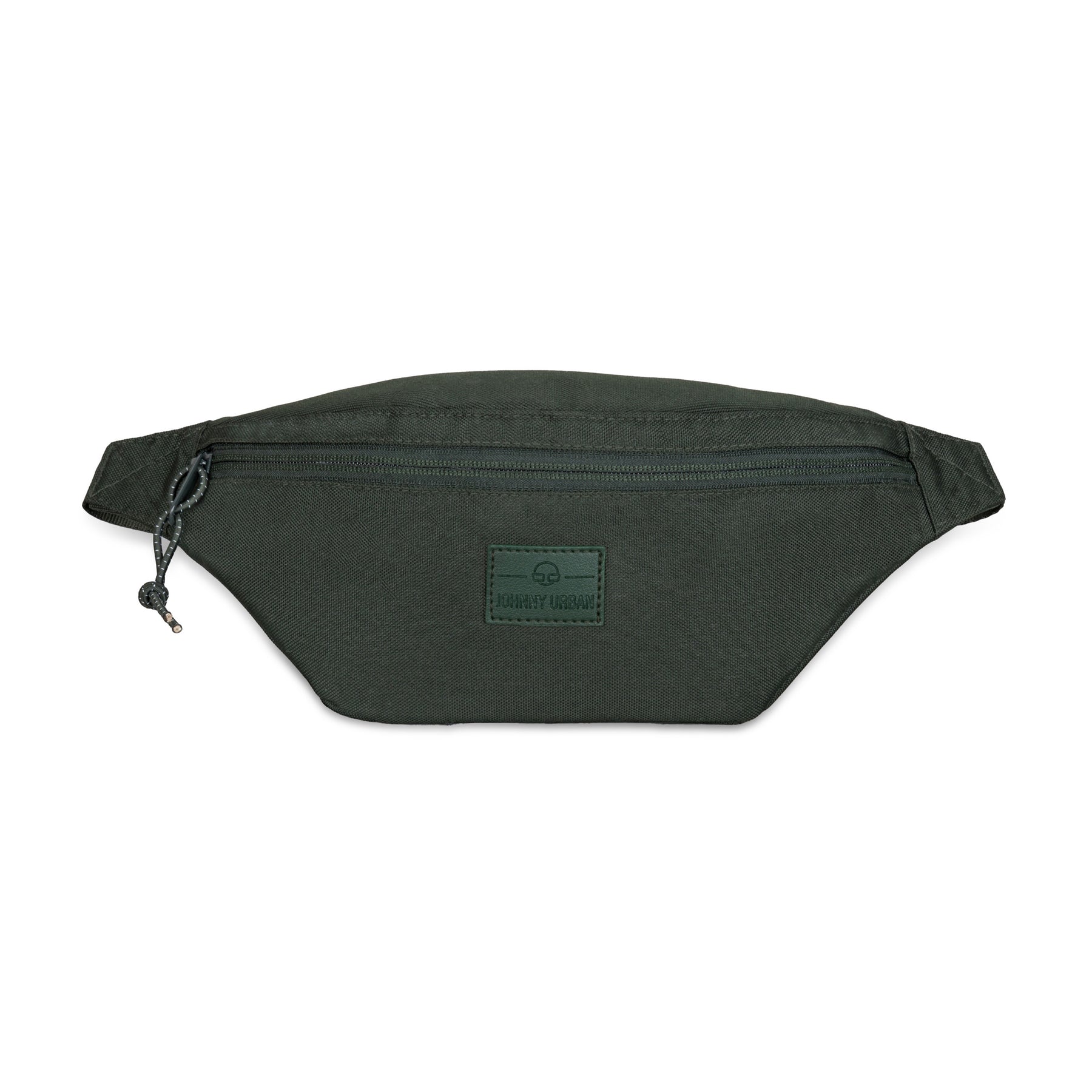 Grüne Johnny Urban Bauchtasche 'Erik Small' mit Reißverschluss und Logoetikett vorne