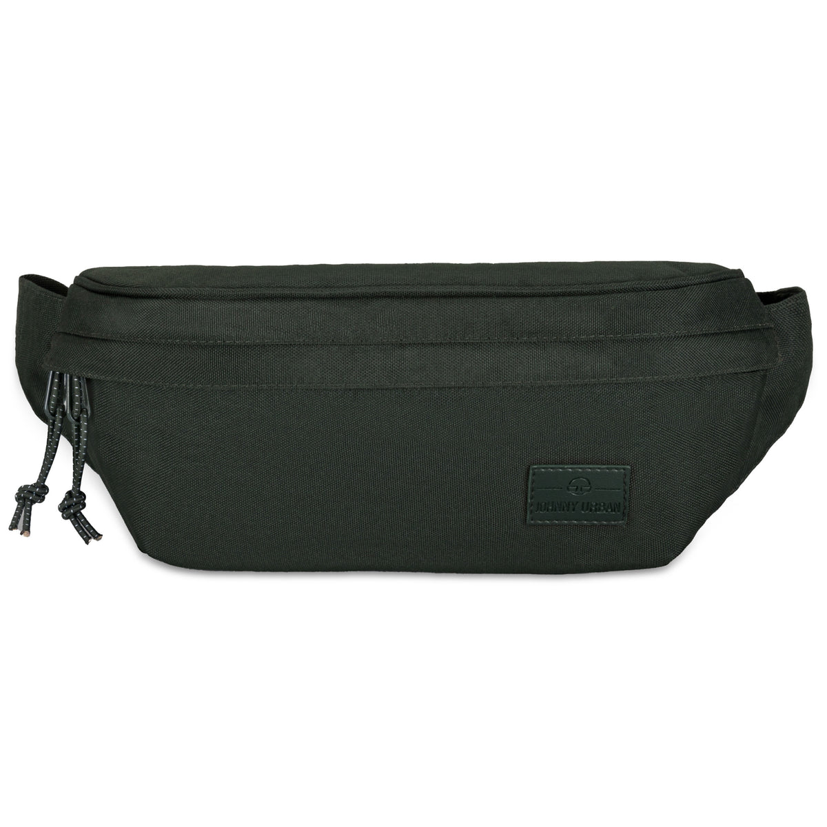 Grüne Bauchtasche 'Tom' von Johnny Urban mit Reißverschluss und Logo-Patch