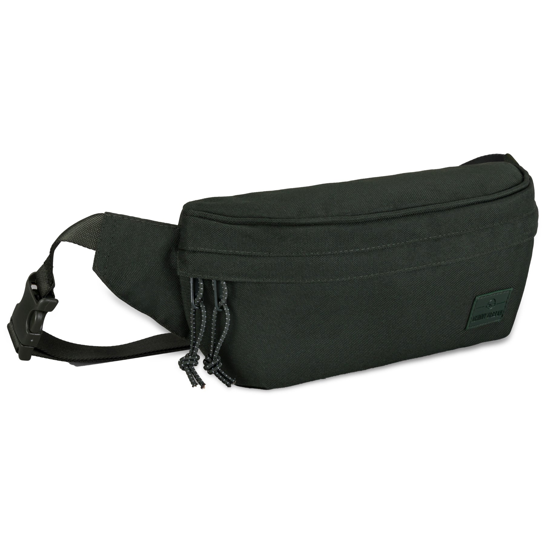 Grüne nachhaltige Bauchtasche 'Tom' von Johnny Urban mit verstellbarem Gurt und zwei Reißverschlüssen