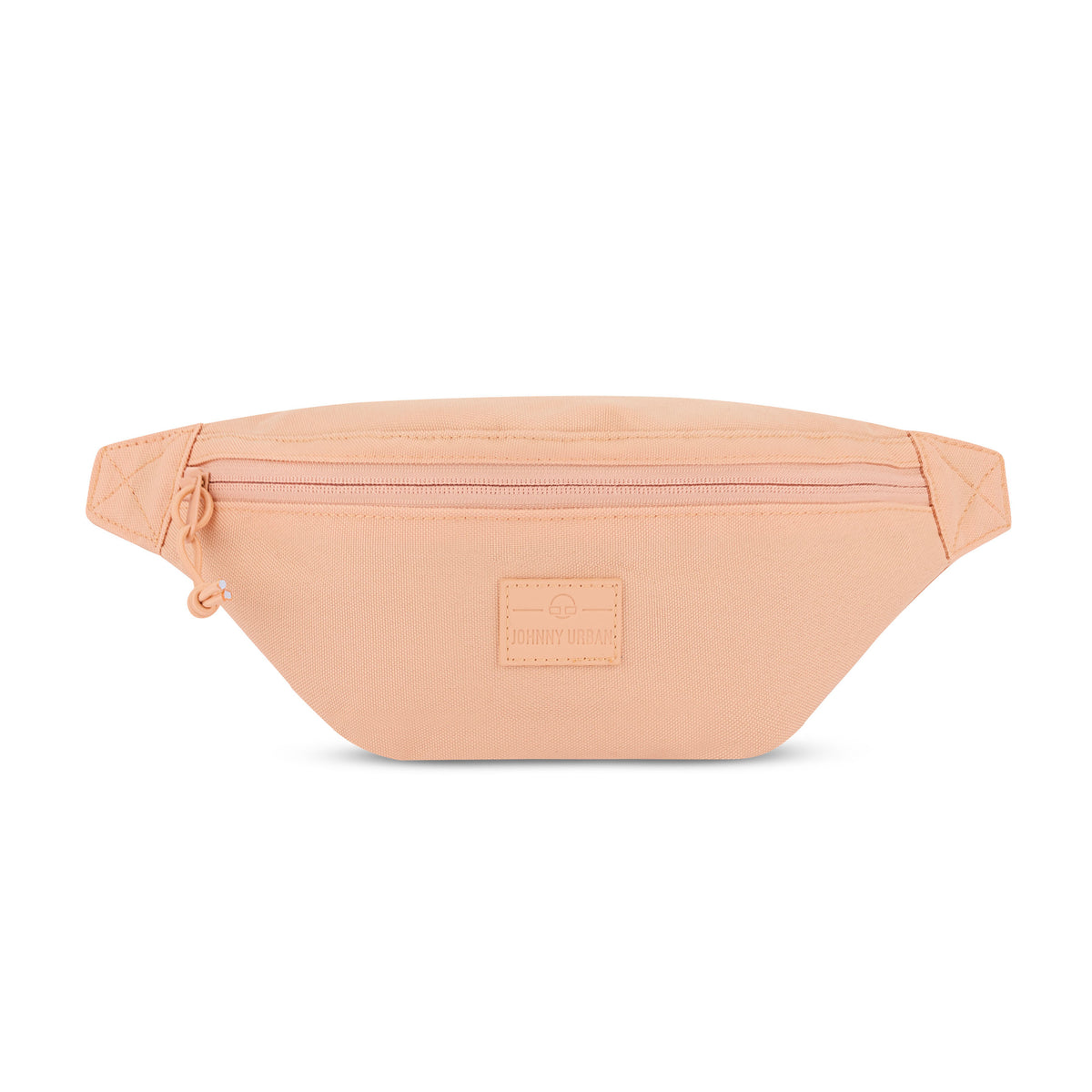 Bauchtasche 'Erik Small' von Johnny Urban in pfirsichfarben mit Reißverschluss und Logo vorne
