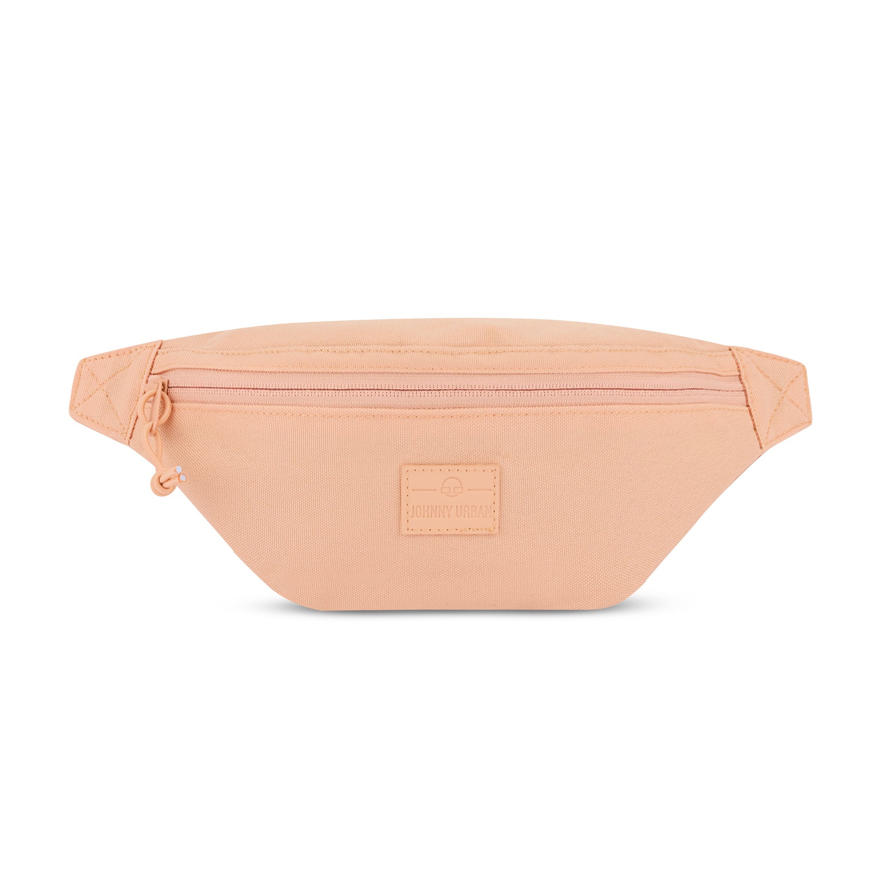 Bauchtasche 'Erik Small' von Johnny Urban in pfirsichfarben mit Reißverschluss und Logo vorne