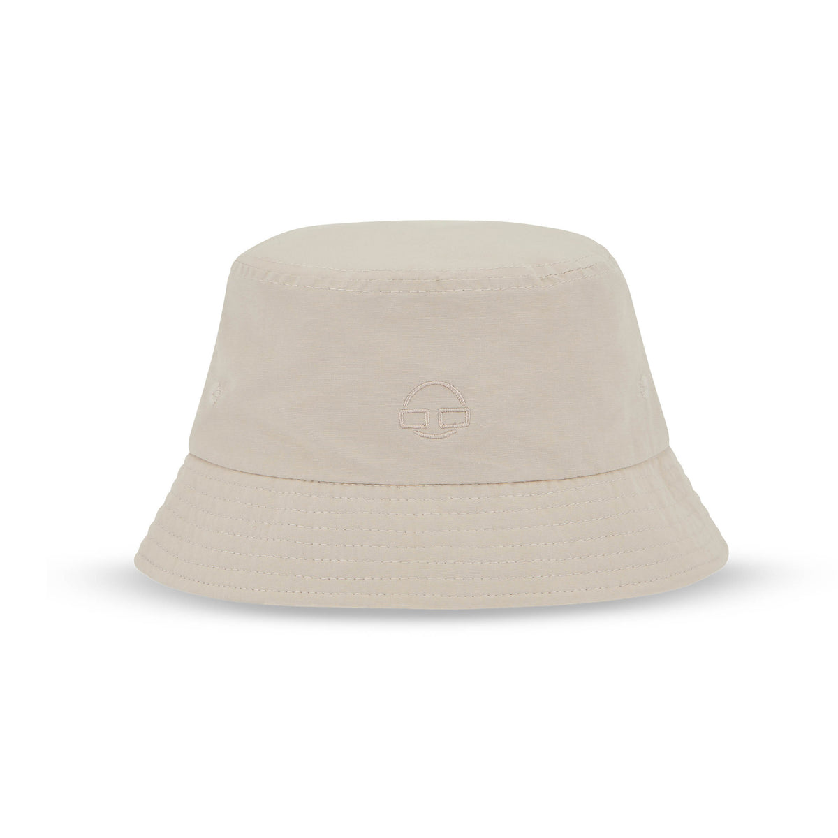 Beiger Johnny Urban Bucket Hat 'Bob' mit schmaler Krempe und gesticktem Logo
