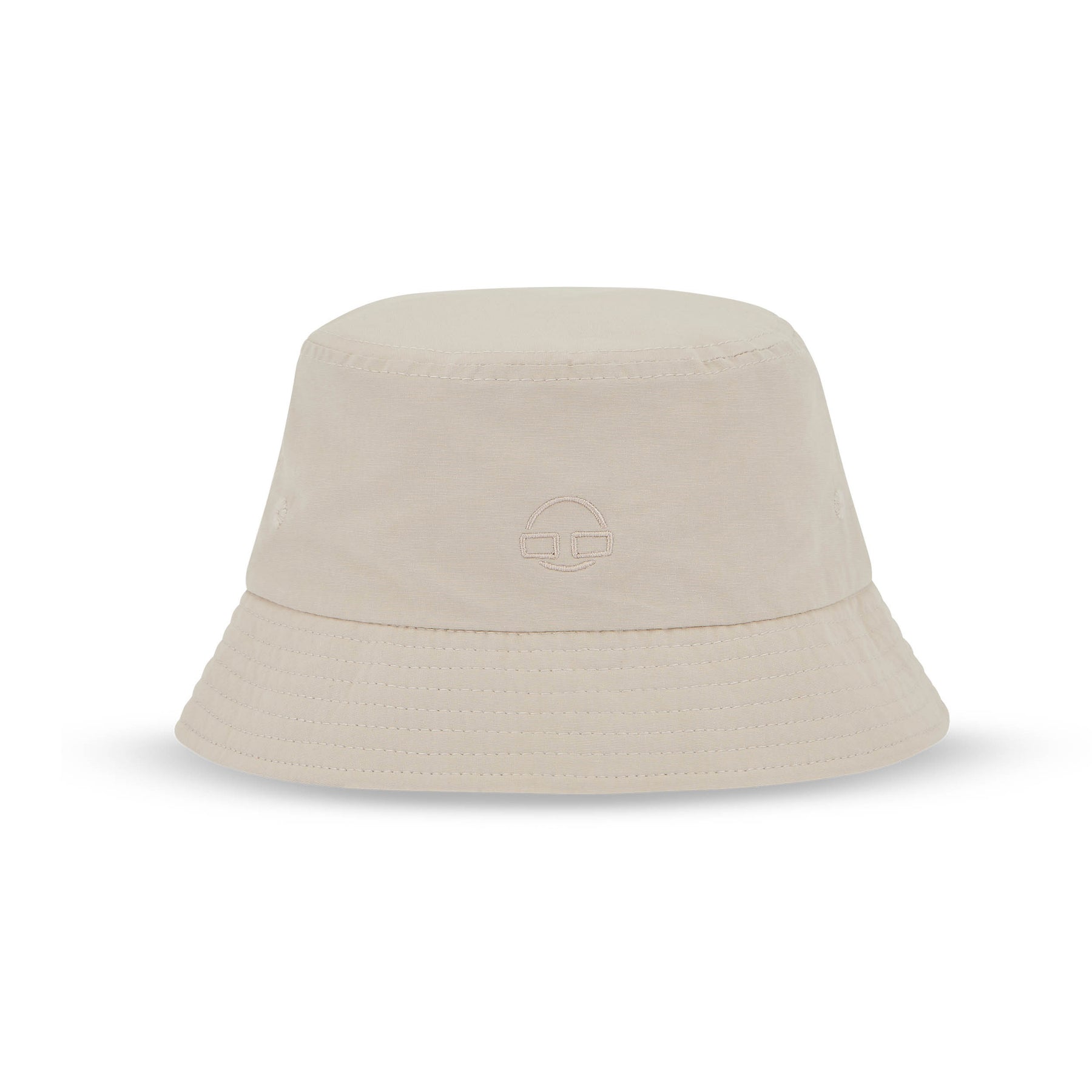 Beiger Johnny Urban Bucket Hat 'Bob' mit schmaler Krempe und gesticktem Logo