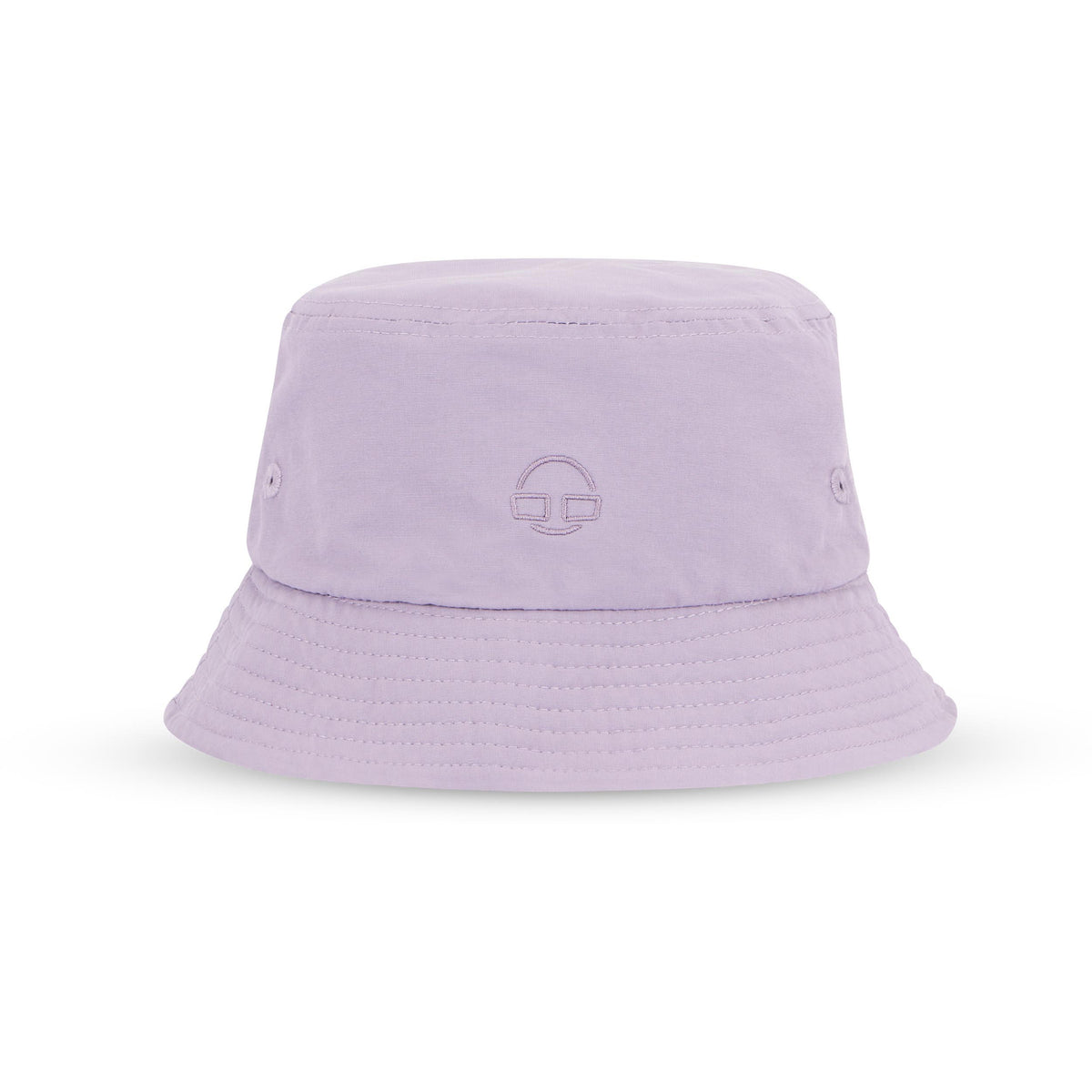 Lila Bucket Hat 'Bob' von Johnny Urban mit gesticktem Logo und belüftenden Ösen