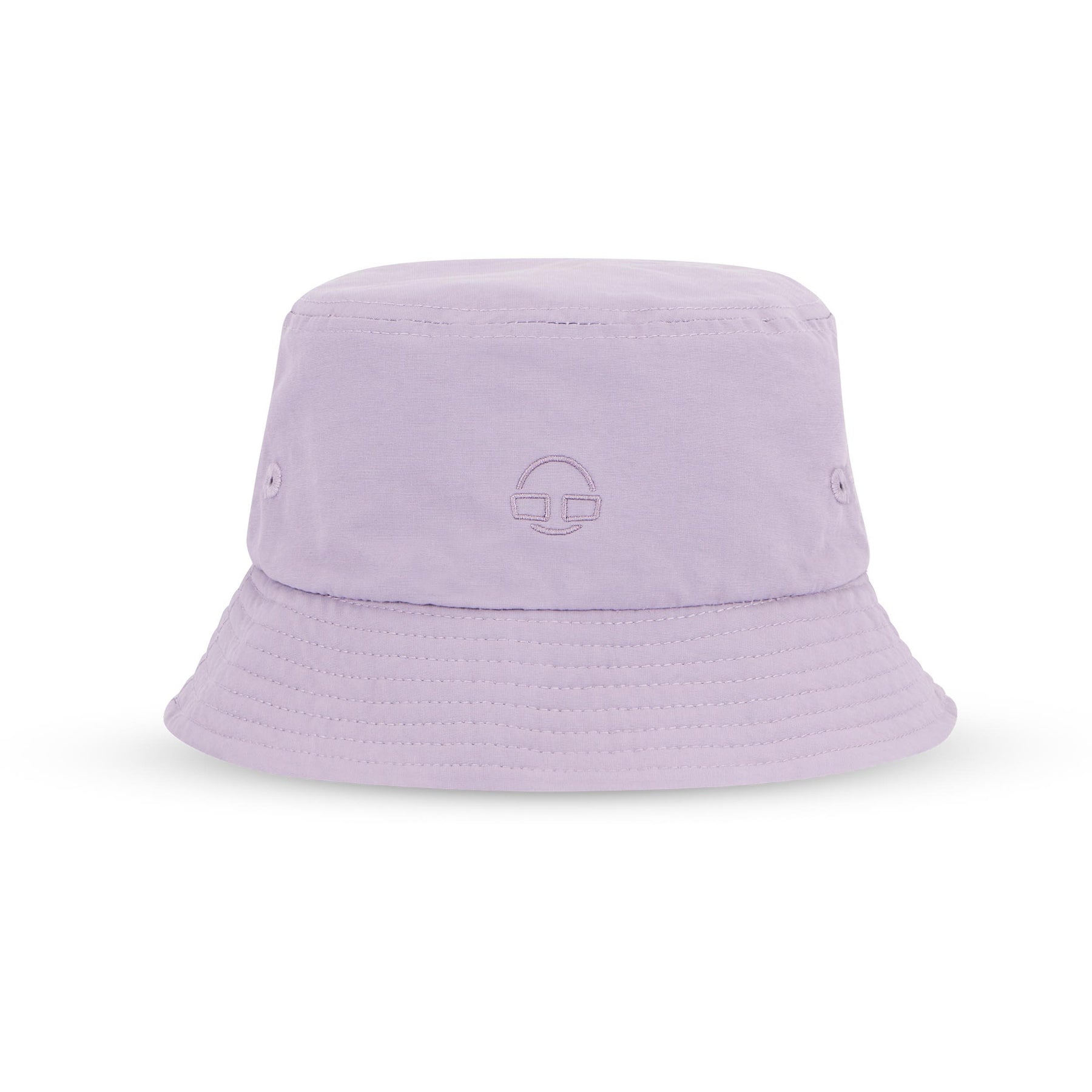 Lila Bucket Hat 'Bob' von Johnny Urban mit gesticktem Logo und belüftenden Ösen