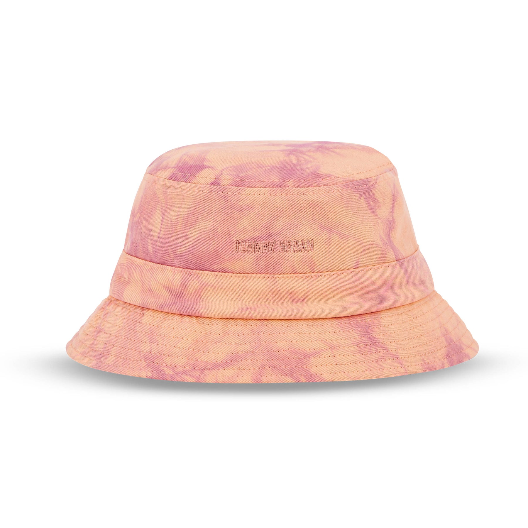 Johnny Urban Bucket Hat 'Gill' mit orange-rosa Batikmuster aus Stoff