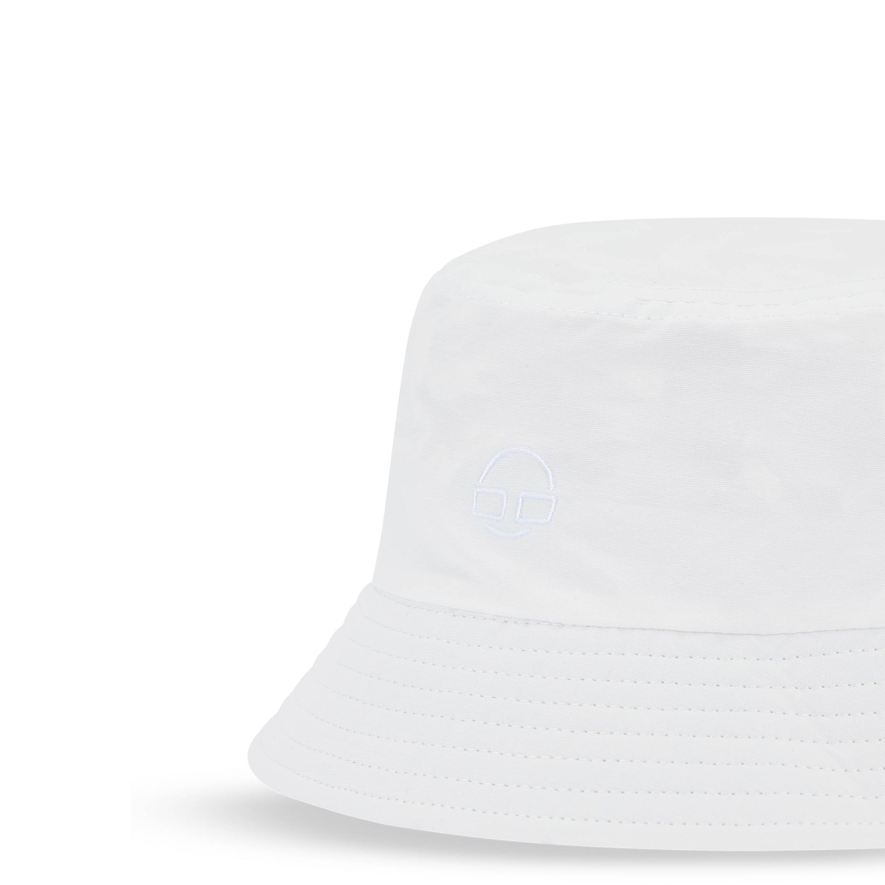 Weißer Bucket Hat 'Bob' von Johnny Urban mit gesticktem Logo