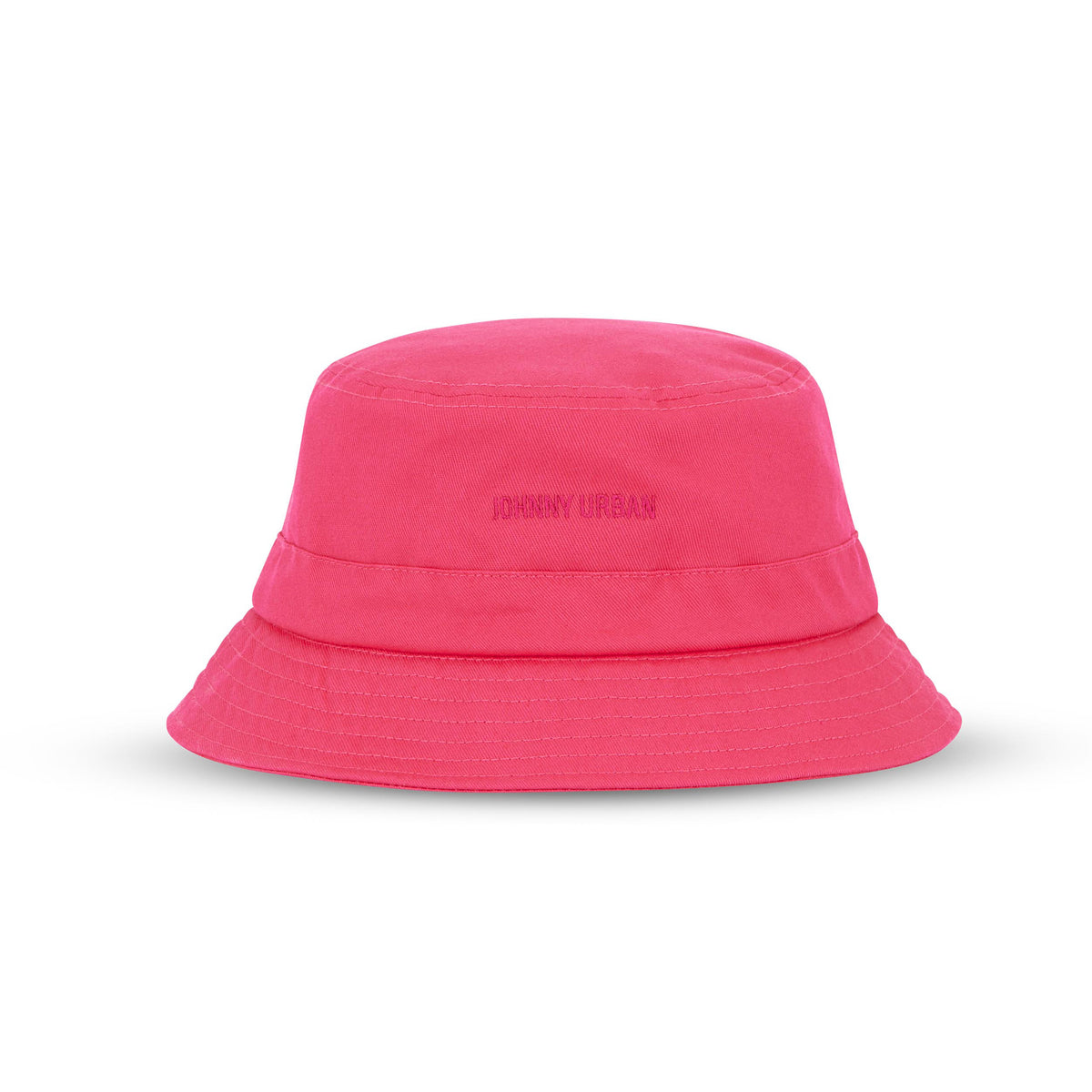 Pinkfarbener Bucket Hat 'Gill' von Johnny Urban mit gesticktem Logo