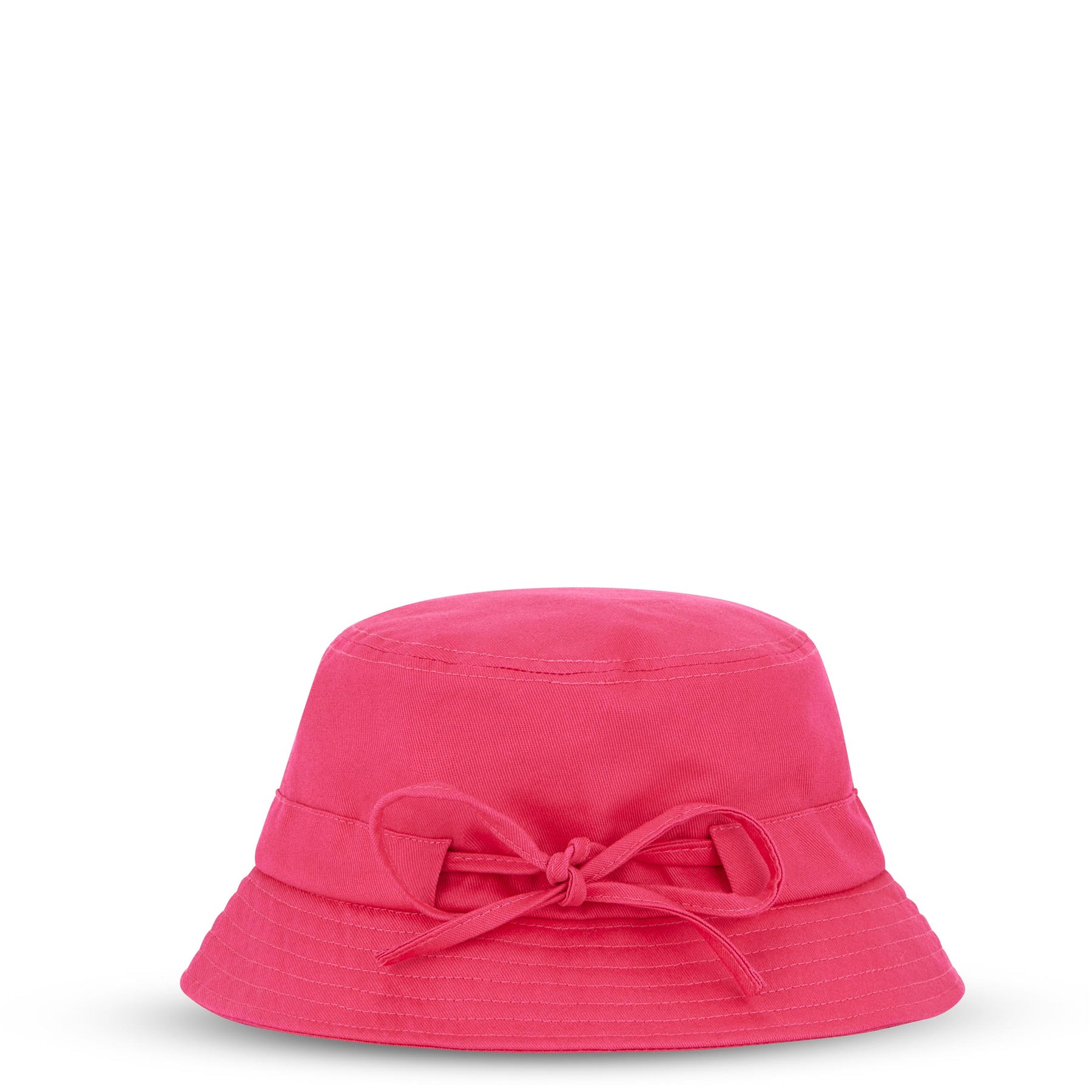 Rosa Bucket Hat 'Gill' mit Schleife aus Baumwollstoff von Johnny Urban