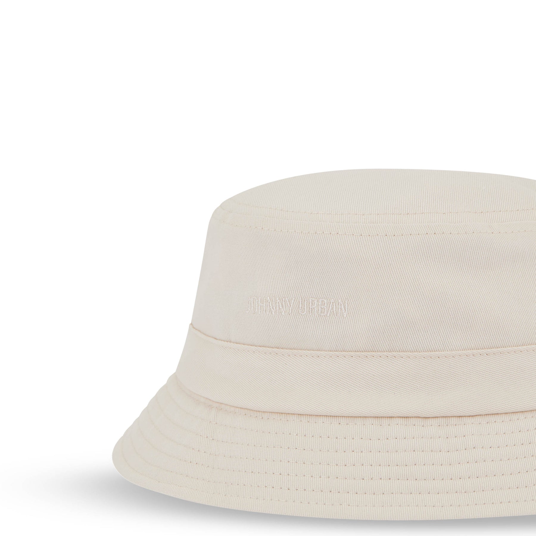 Beiger Bucket Hat 'Gill' von Johnny Urban aus robustem Stoff mit gesticktem Logo