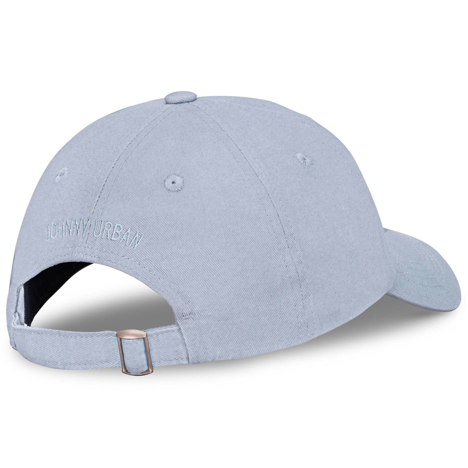 Blaugraue Cap 'Jen' aus Canvas mit verstellbarem Riemen und gesticktem 'Johnny Urban' Logo hinten