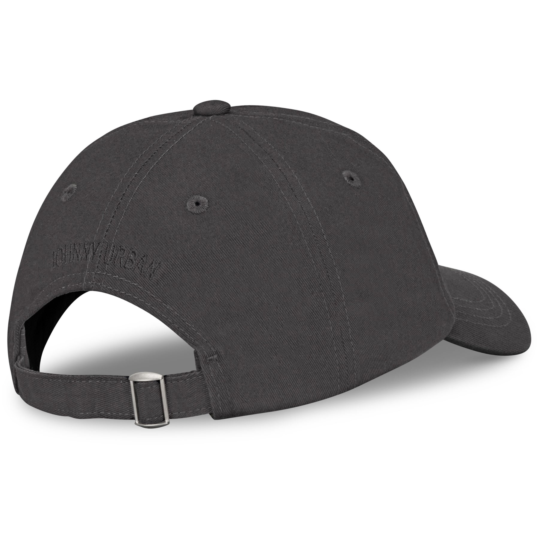 Schwarze verstellbare Cap 'Jen' von Johnny Urban mit dezentem Logo-Stick auf der Rückseite