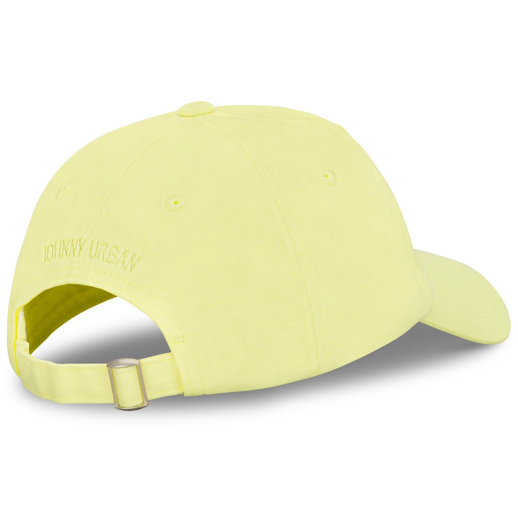 Limonengrüne Cap 'Jen' von Johnny Urban mit verstellbarem Riemen und Stickerei hinten