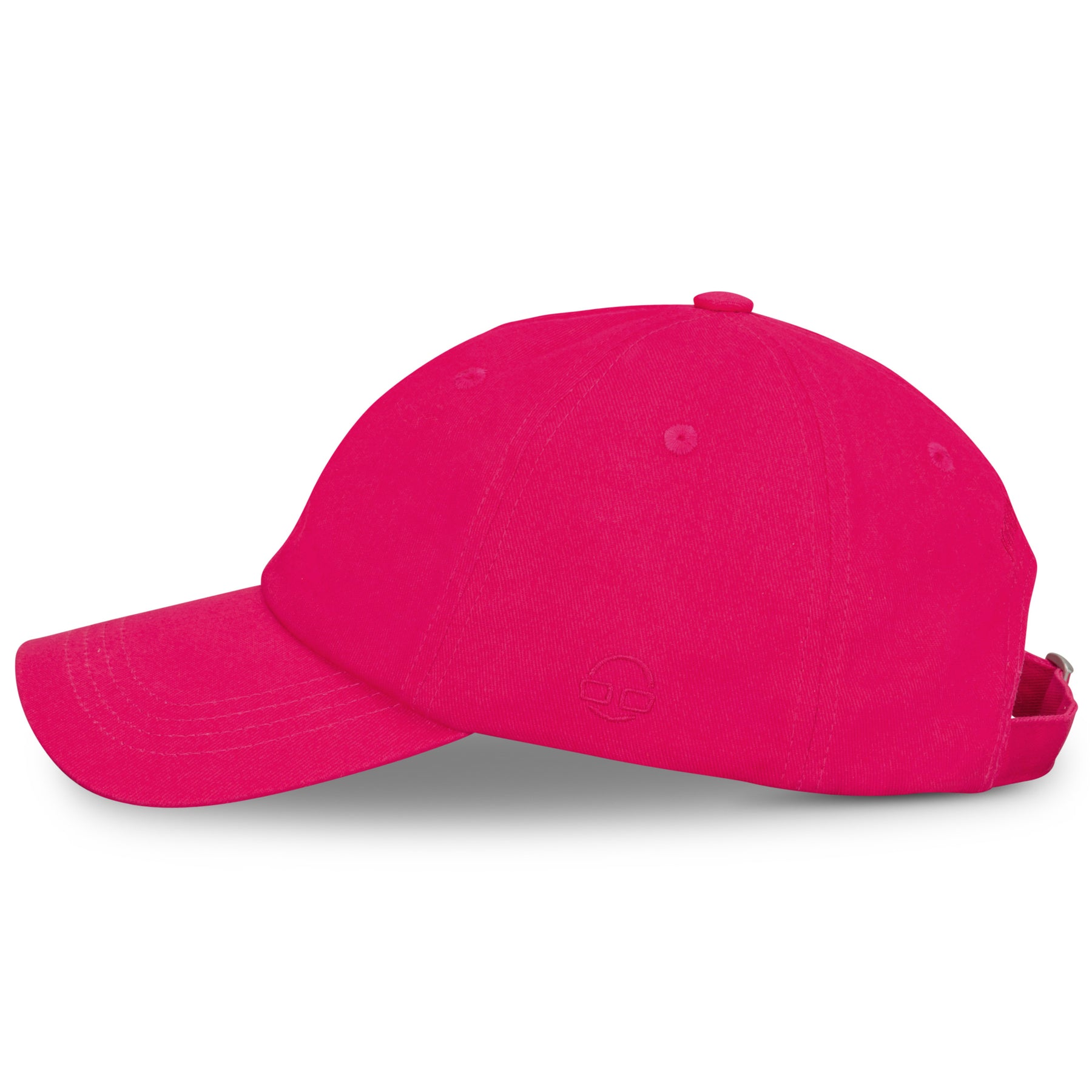 Rosa Canvas Cap 'Jen' für Damen mit verstellbarem Riemen und dezenter Prägung