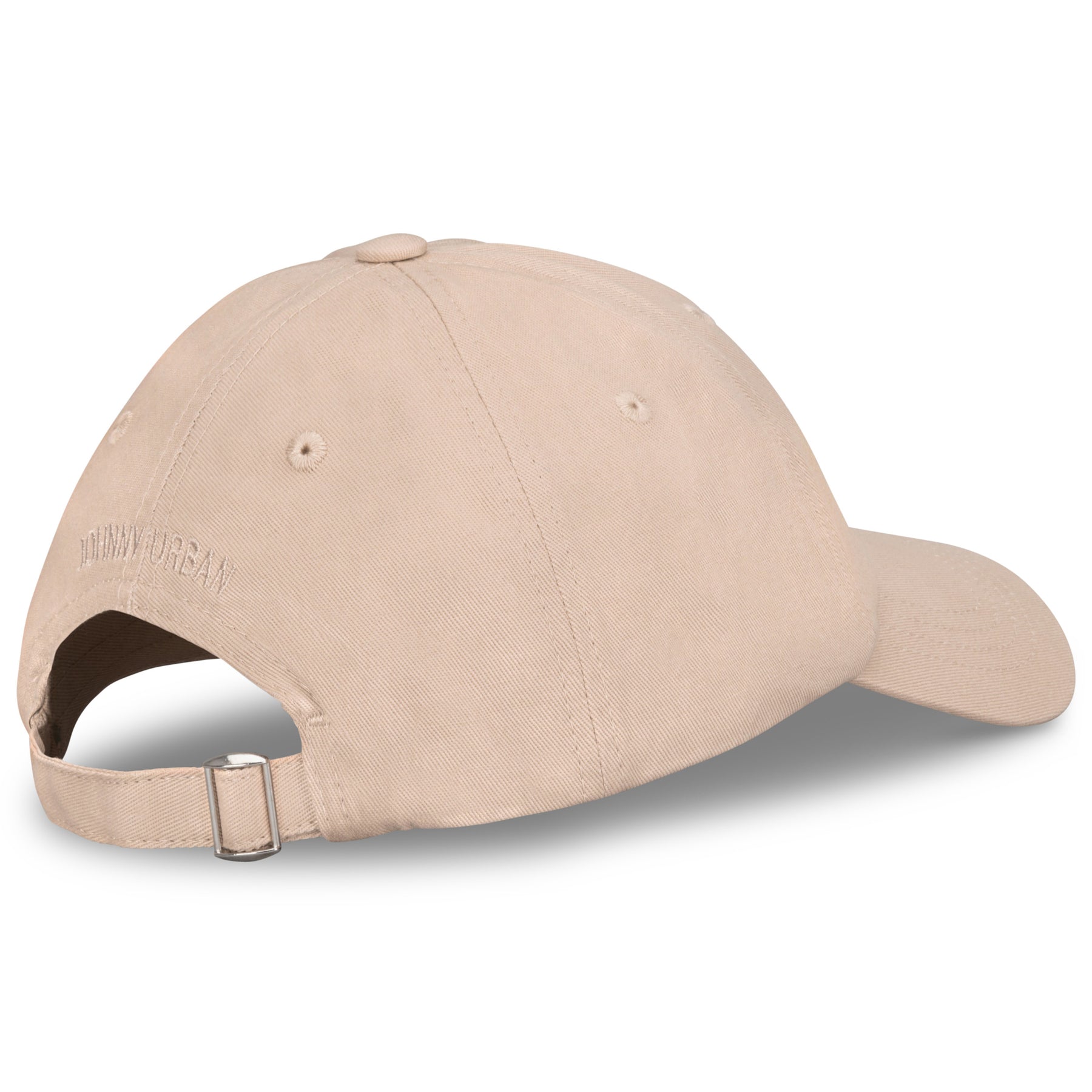 Beige Canvas-Cap 'Jen' von Johnny Urban mit verstellbarem Riemen und Stickerei am Hinterkopf