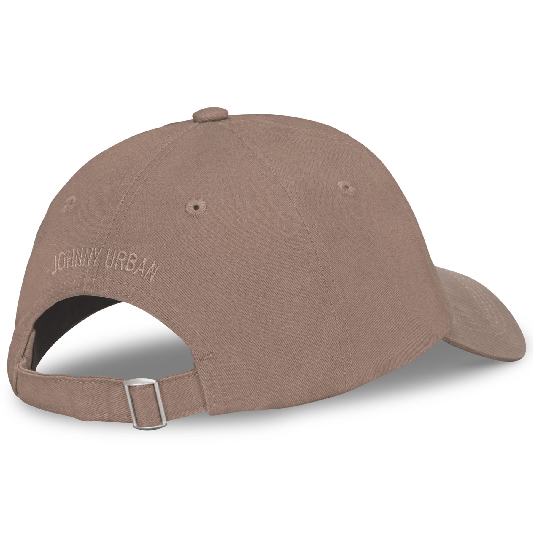 Braune Canvas-Cap 'Jen' von Johnny Urban mit verstellbarem Riemen und gesticktem Logo hinten