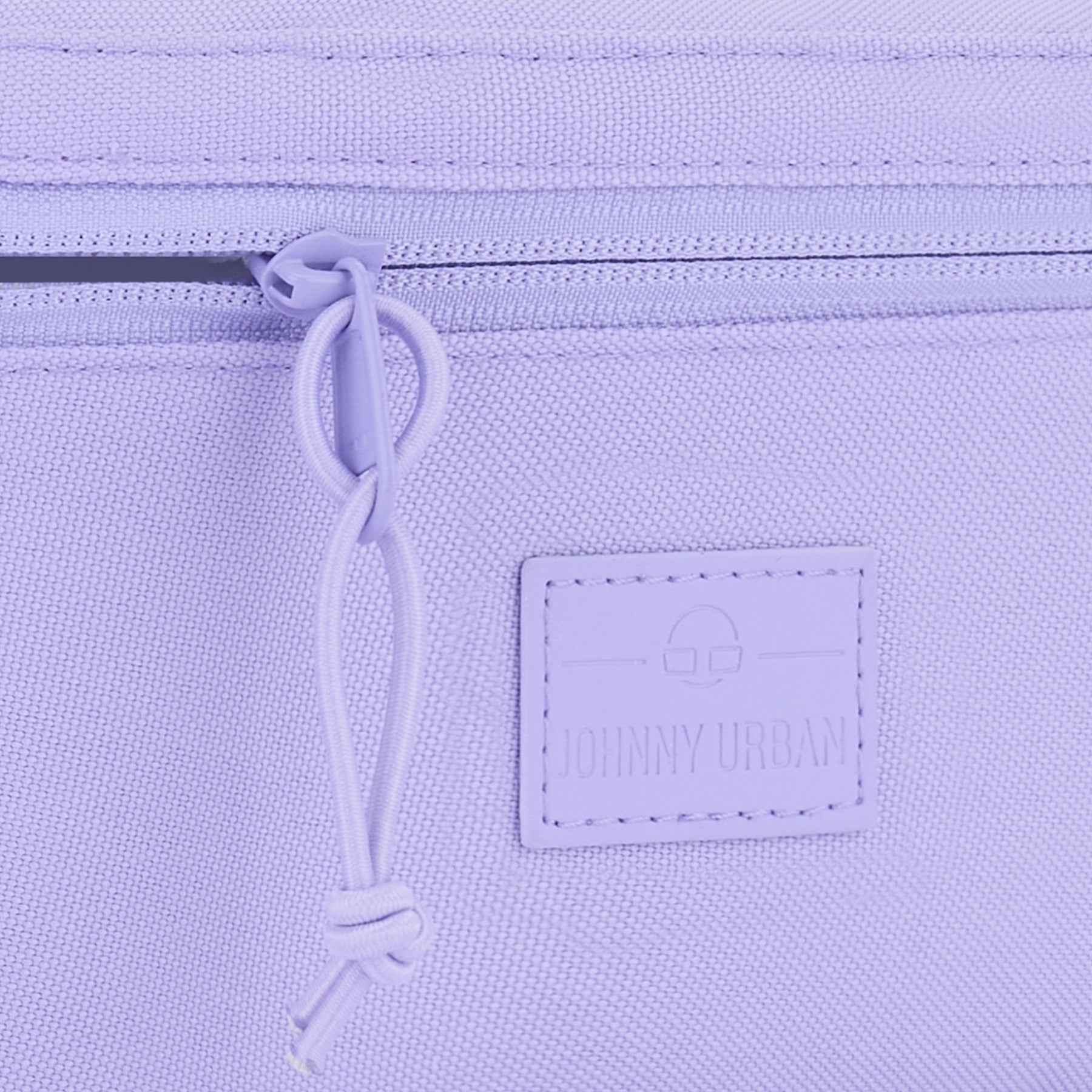 Lila Damen-Bauchtasche 'Erik Small' von Johnny Urban mit Reißverschluss und Logo-Patch