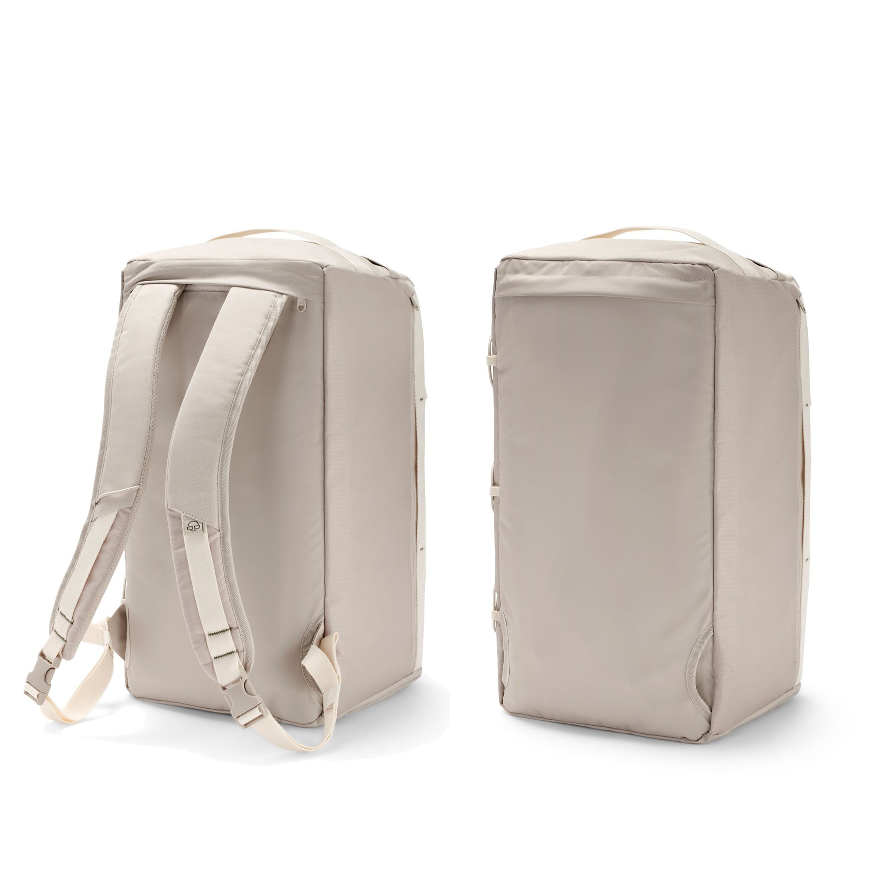 Beiger Duffle Bag 'Shawn Medium' von Johnny Urban mit gepolsterten Rucksackträgern und rechteckigem Design