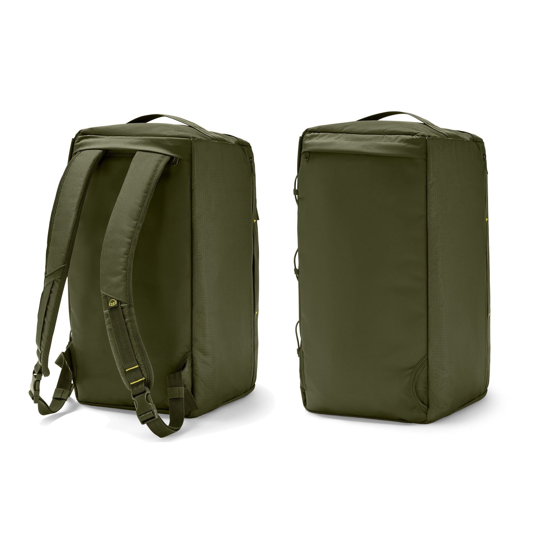 Olivegrüne Johnny Urban Duffle Bag 'Shawn Medium' mit Rucksack- & Tragefunktion, rechteckige Form