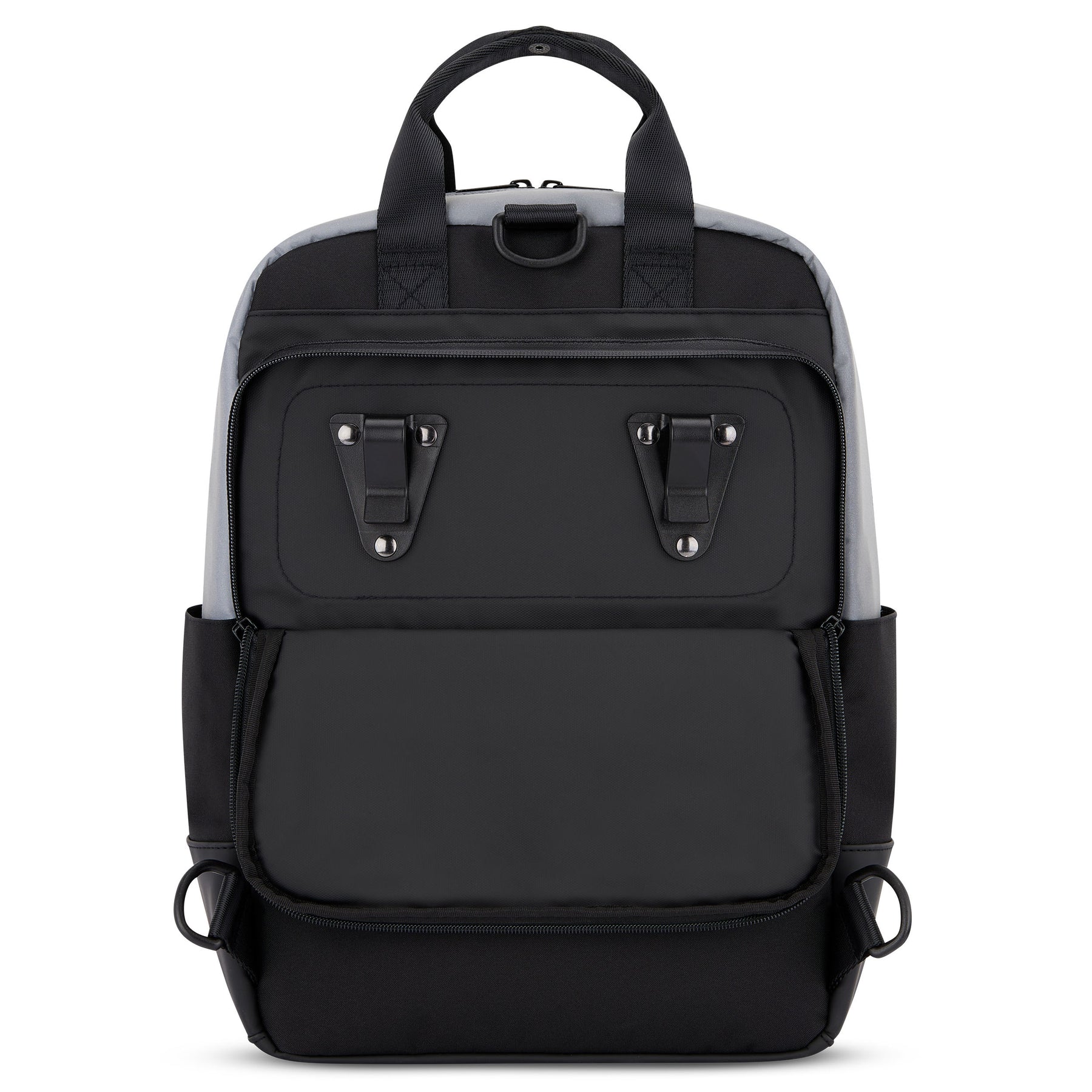 Schwarzer Fahrrucksack 'Jona Medium' von Johnny Urban mit reflektierenden Details und mehreren Halterungen