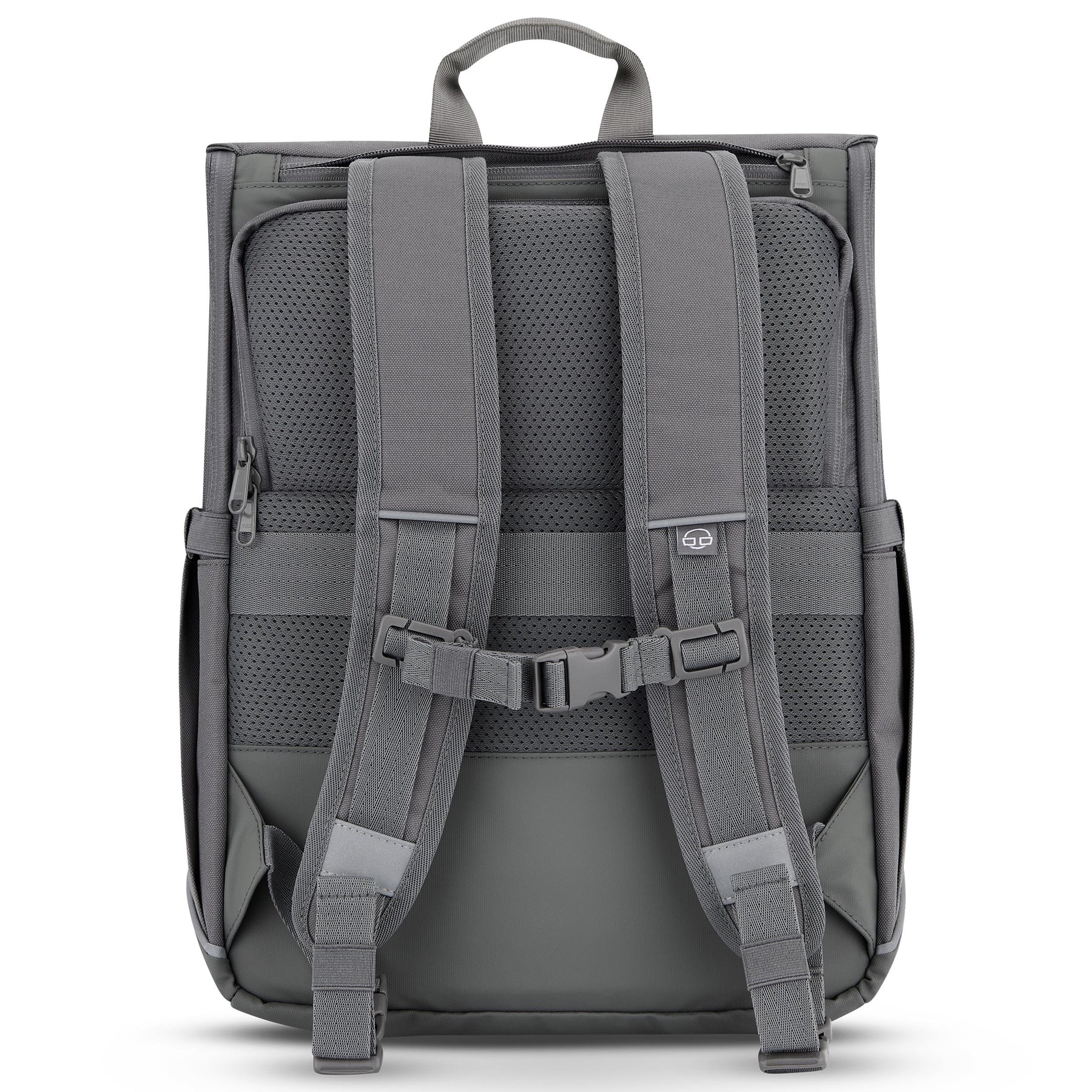 Rucksack 'Mika' Bike in Grau mit gepolsterten, verstellbaren Trägern und Brustverschluss