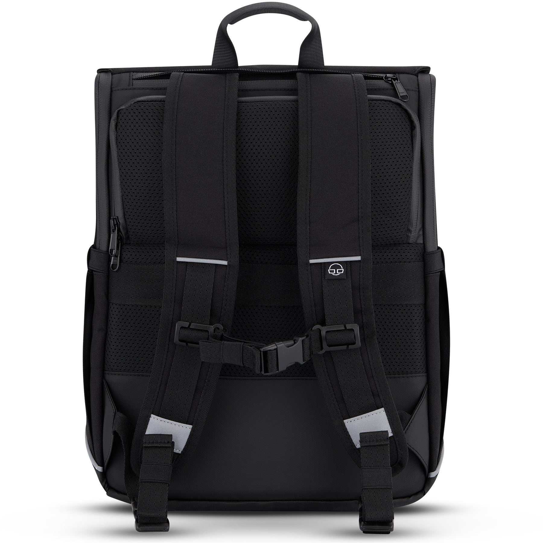 Schwarzer Rucksack 'Mika' Bike mit gepolsterten Rücken- und Schultergurten und Brustgurt