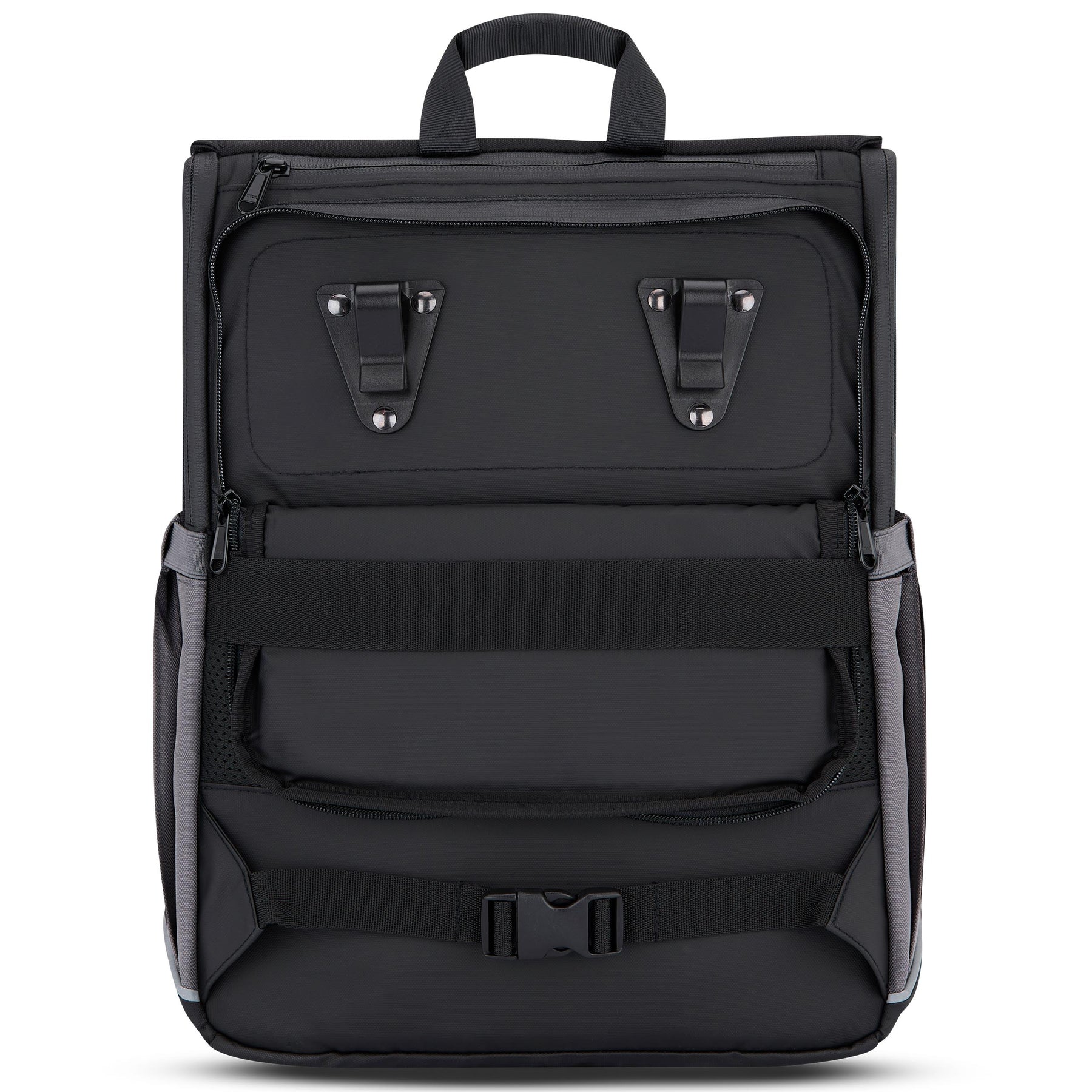 Schwarzer Fahrradrucksack 'Mika' von Johnny Urban mit Befestigungshaken und Tragegriff