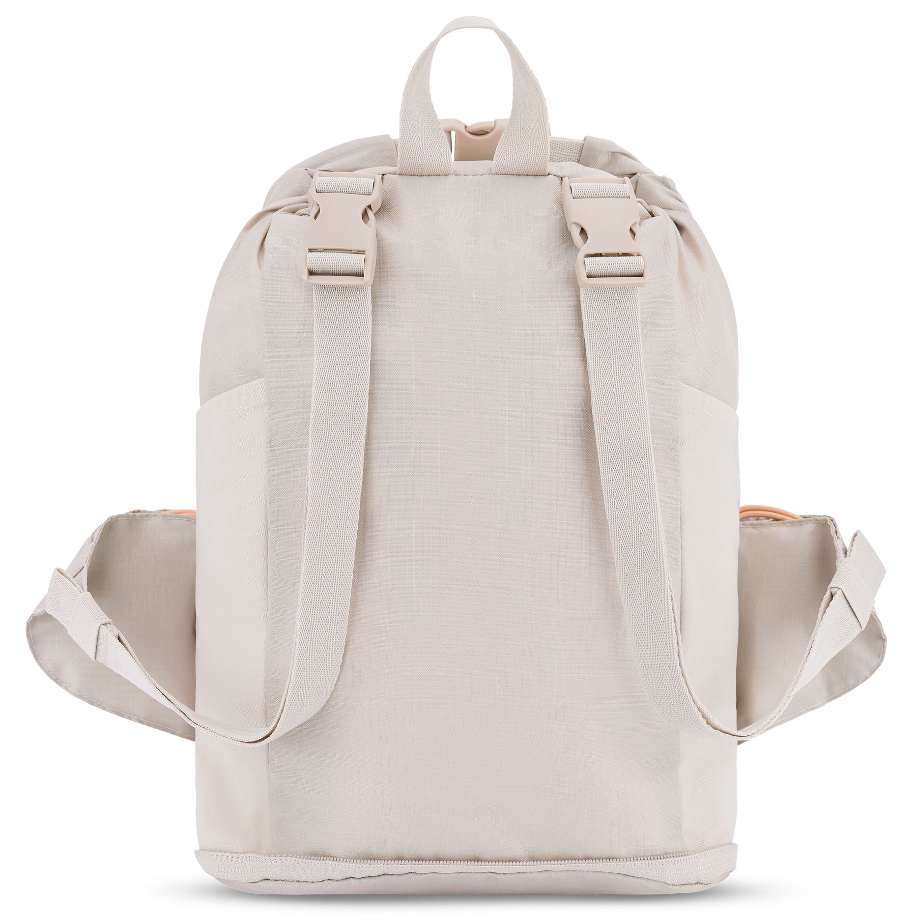 2in1 Bauchtasche 'Jimmy' in hellbeige mit zwei Schultergurten und seitlichen Hüftflossen