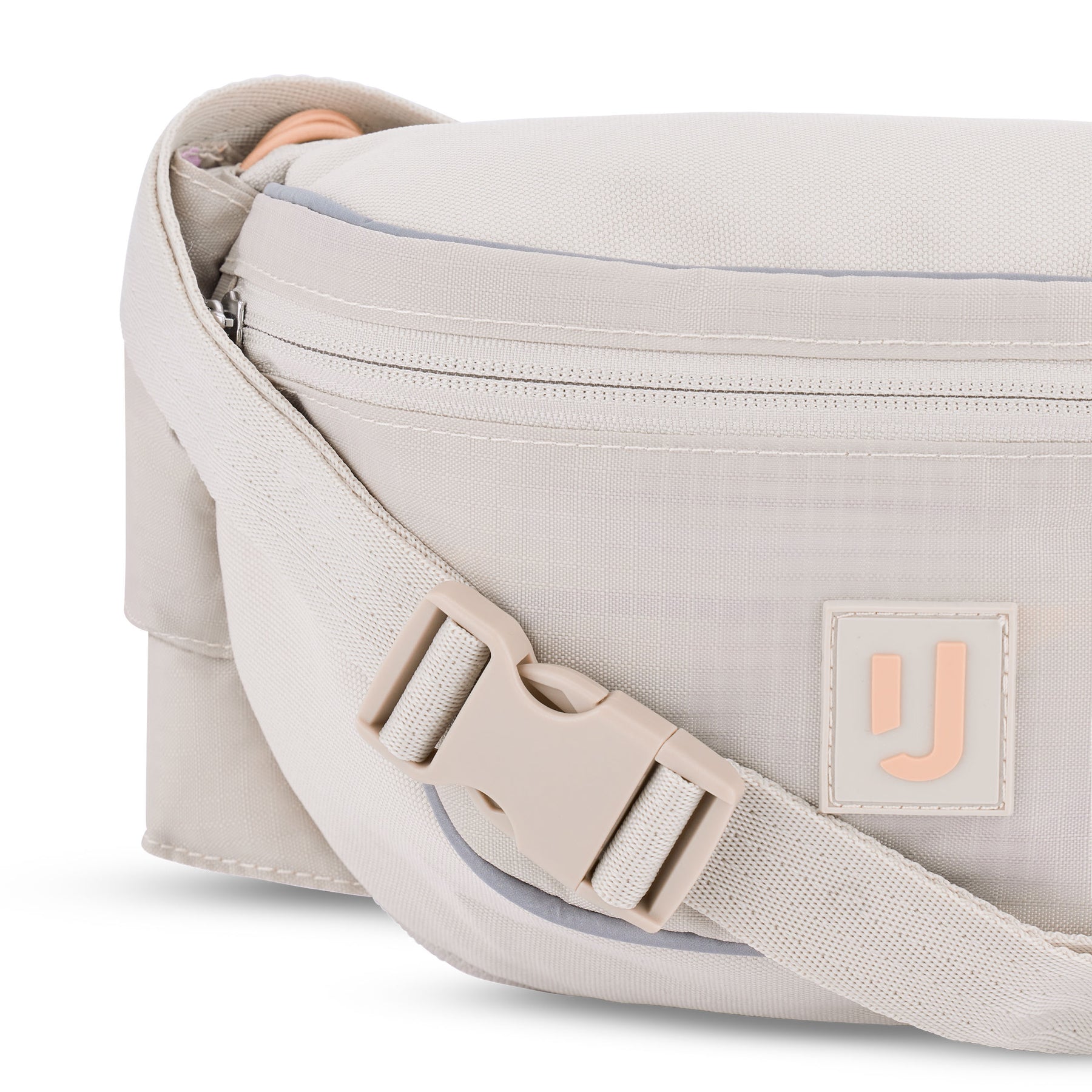 2in1 Bauchtasche 'Jimmy' von Johnny Urban in hellem Beige mit verstellbarem Gurt und Zipper