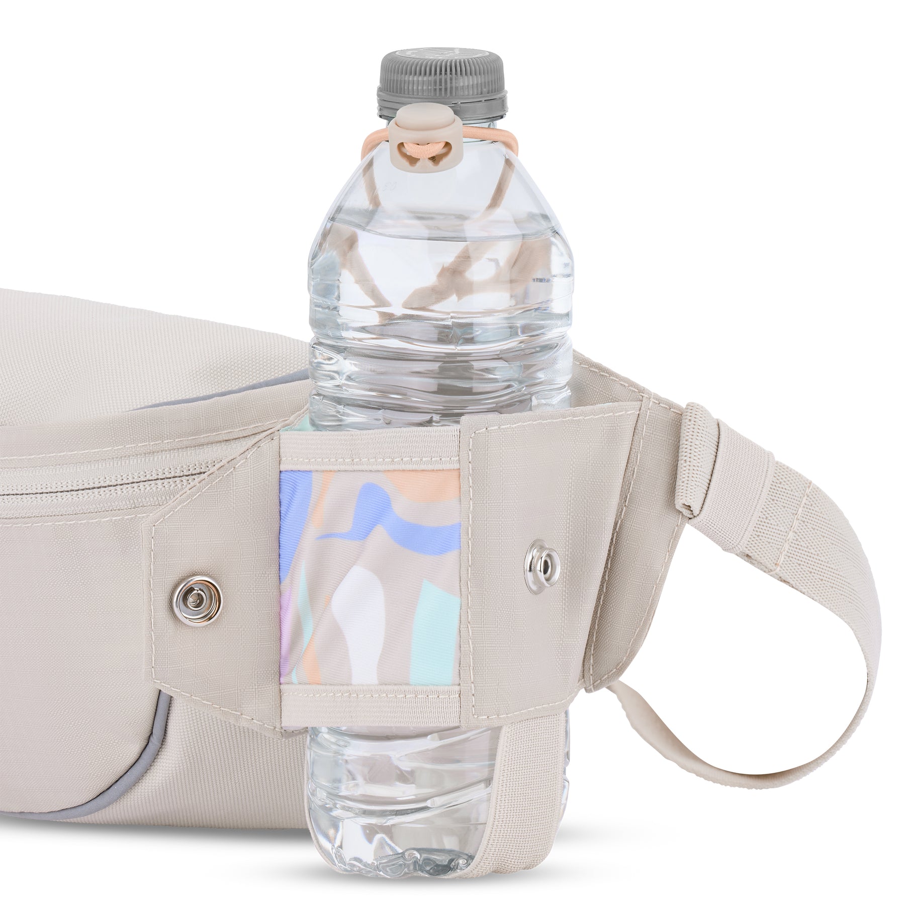 2in1 Bauchtasche 'Jimmy' von Johnny Urban in Beige mit Getränkefach für Flasche
