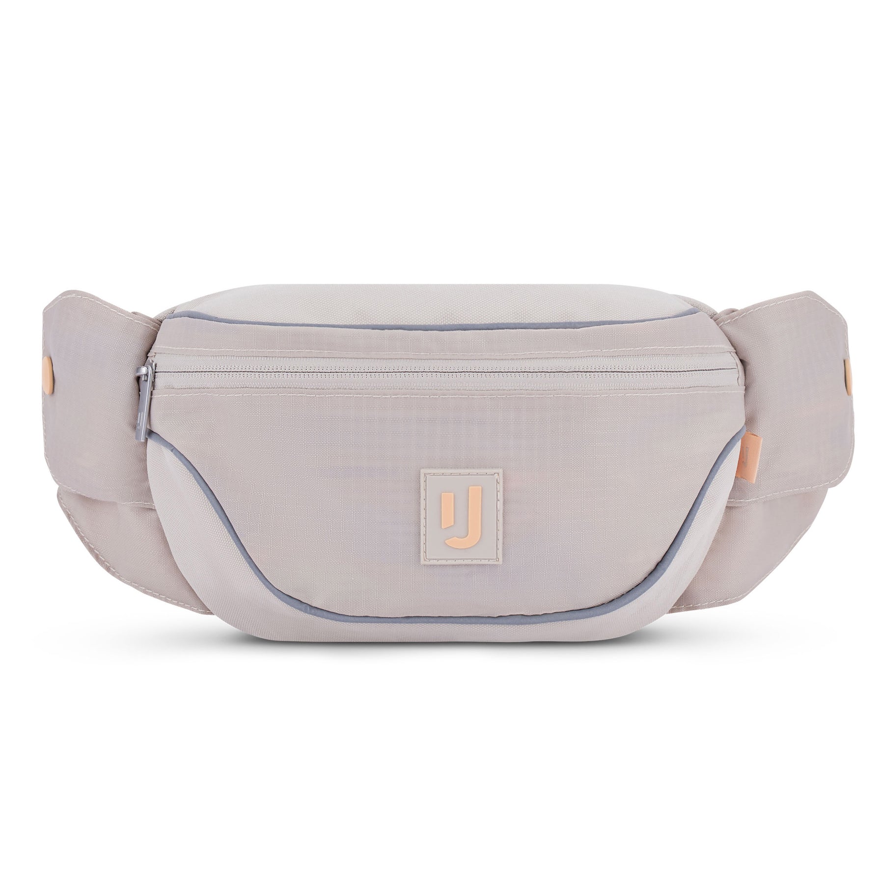 2in1 Bauchtasche 'Jimmy' von Johnny Urban in beige mit Reißverschluss und Logo