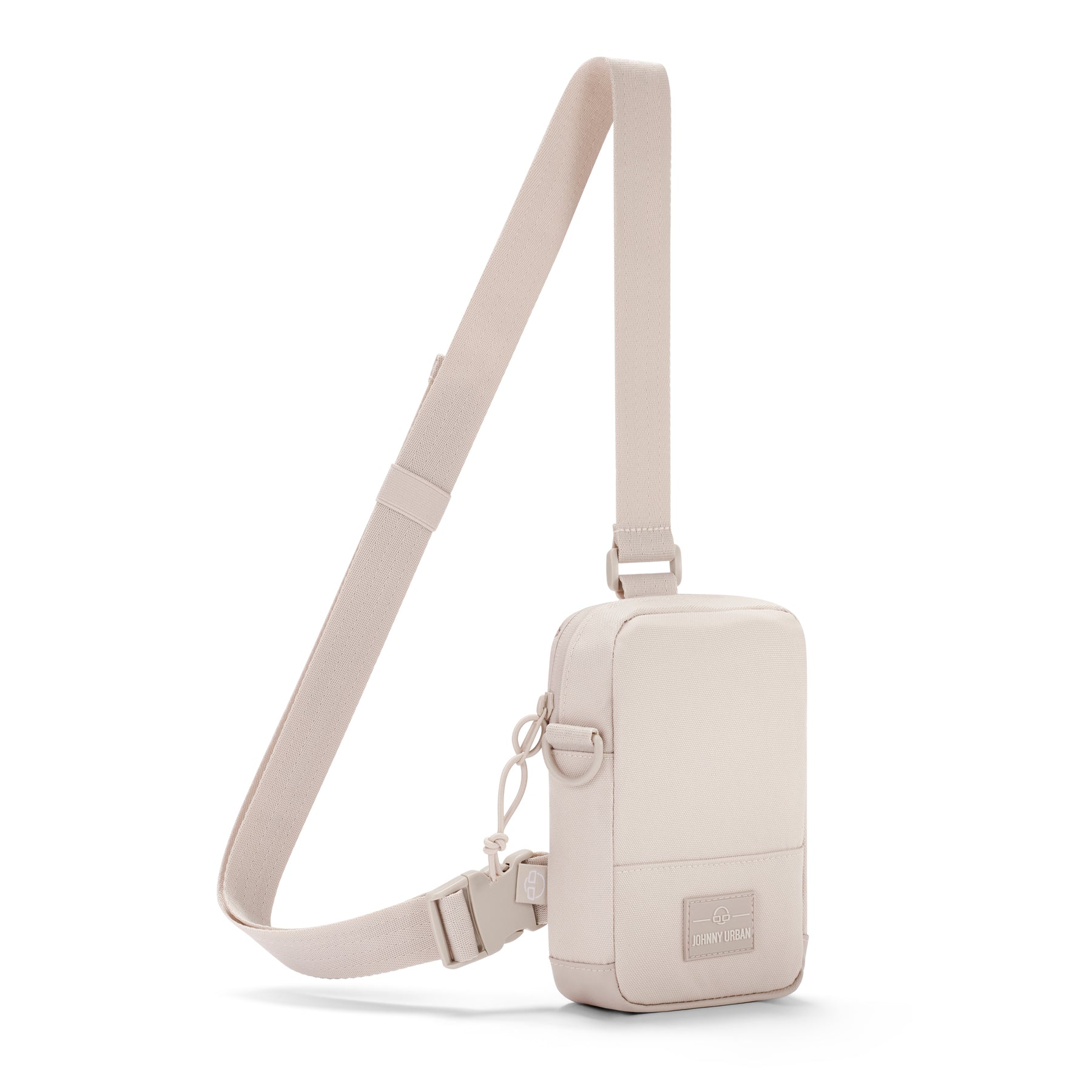 Beiger Front Pack 'Arthur' von Johnny Urban mit verstellbarem Gurt und Logo auf der Vorderseite