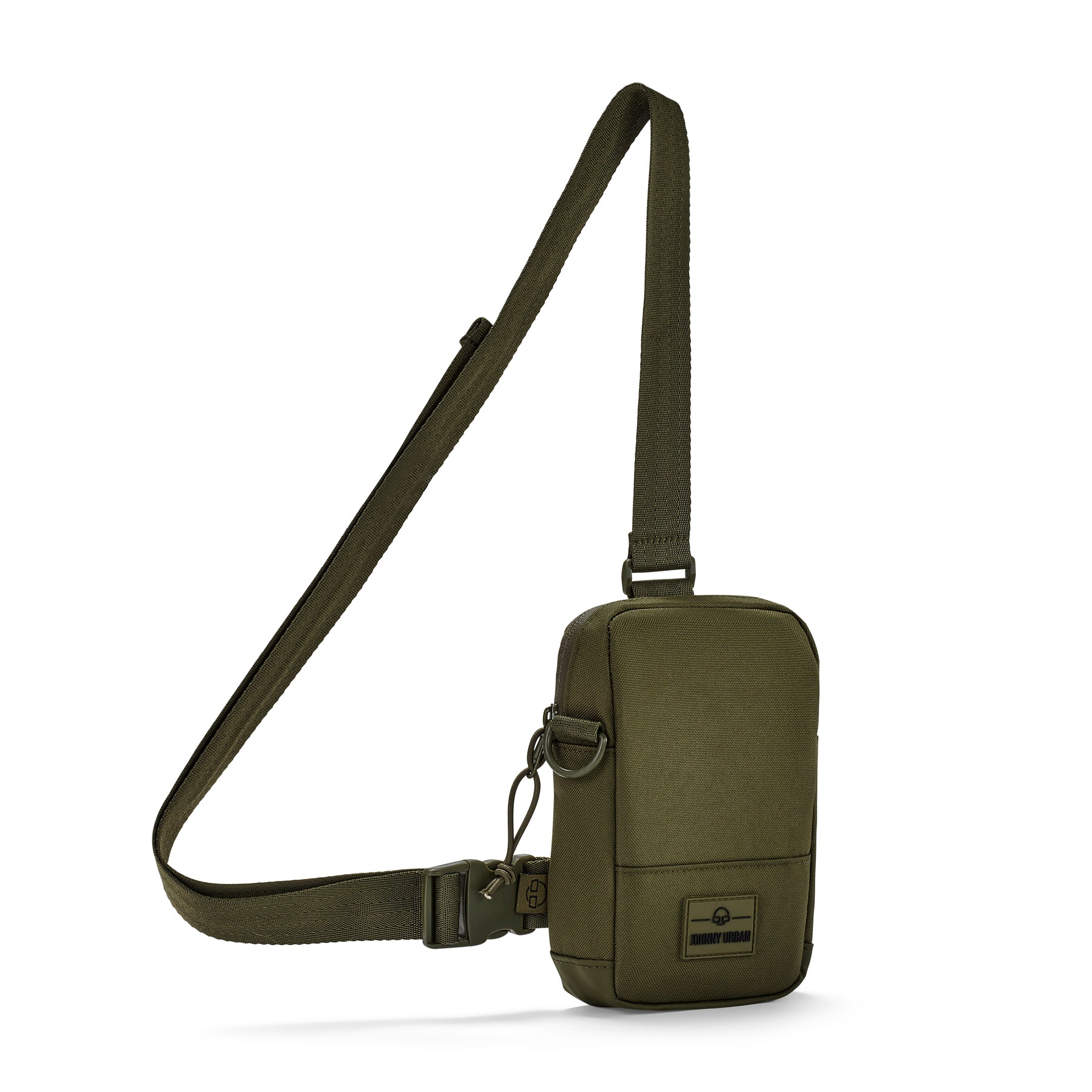 Johnny Urban Front Pack 'Arthur', unisex, rechteckige grüne Umhängetasche mit verstellbarem Gurt