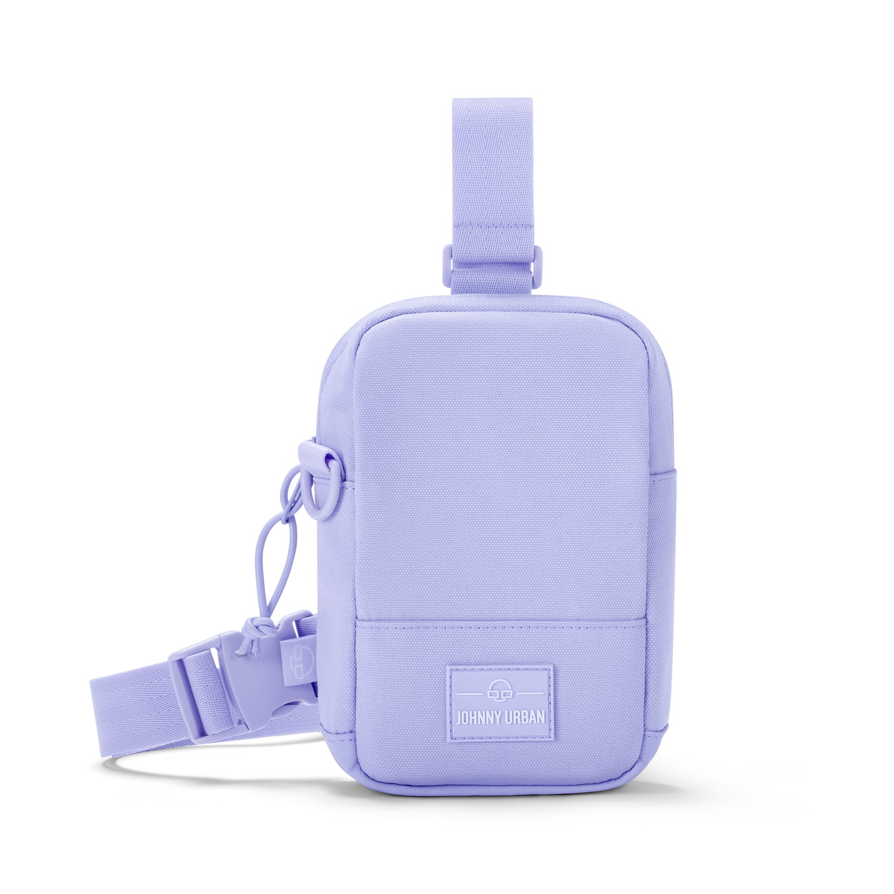 Johnny Urban Front Pack Arthur in lila, rechteckige kleine Tasche mit verstellbarem Gurt