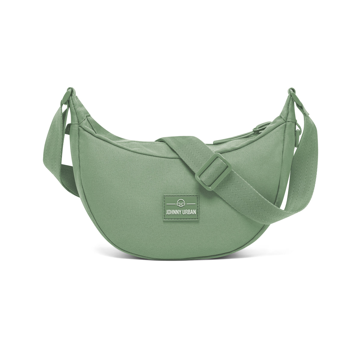Halbmondtasche 'Ally Small' von Johnny Urban in Salbeigrün mit verstellbarem Träger