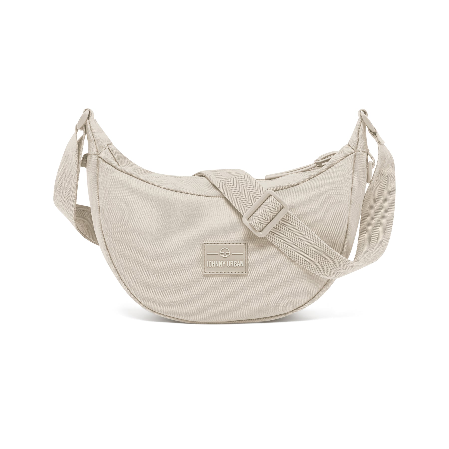 Johnny Urban Half Moon Damen Umhängetasche Ally Small in Sandfarben mit verstellbarem Träger