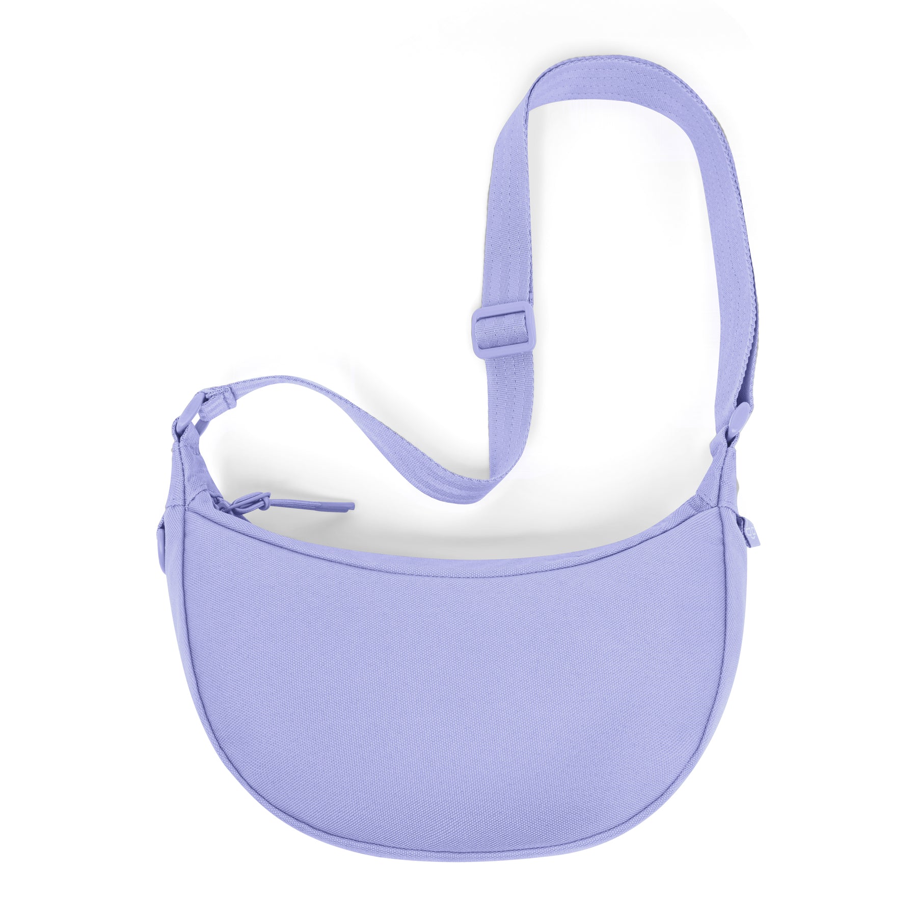 Halbmond-Tasche 'Ally Small' in fliederfarben mit verstellbarem Schultergurt