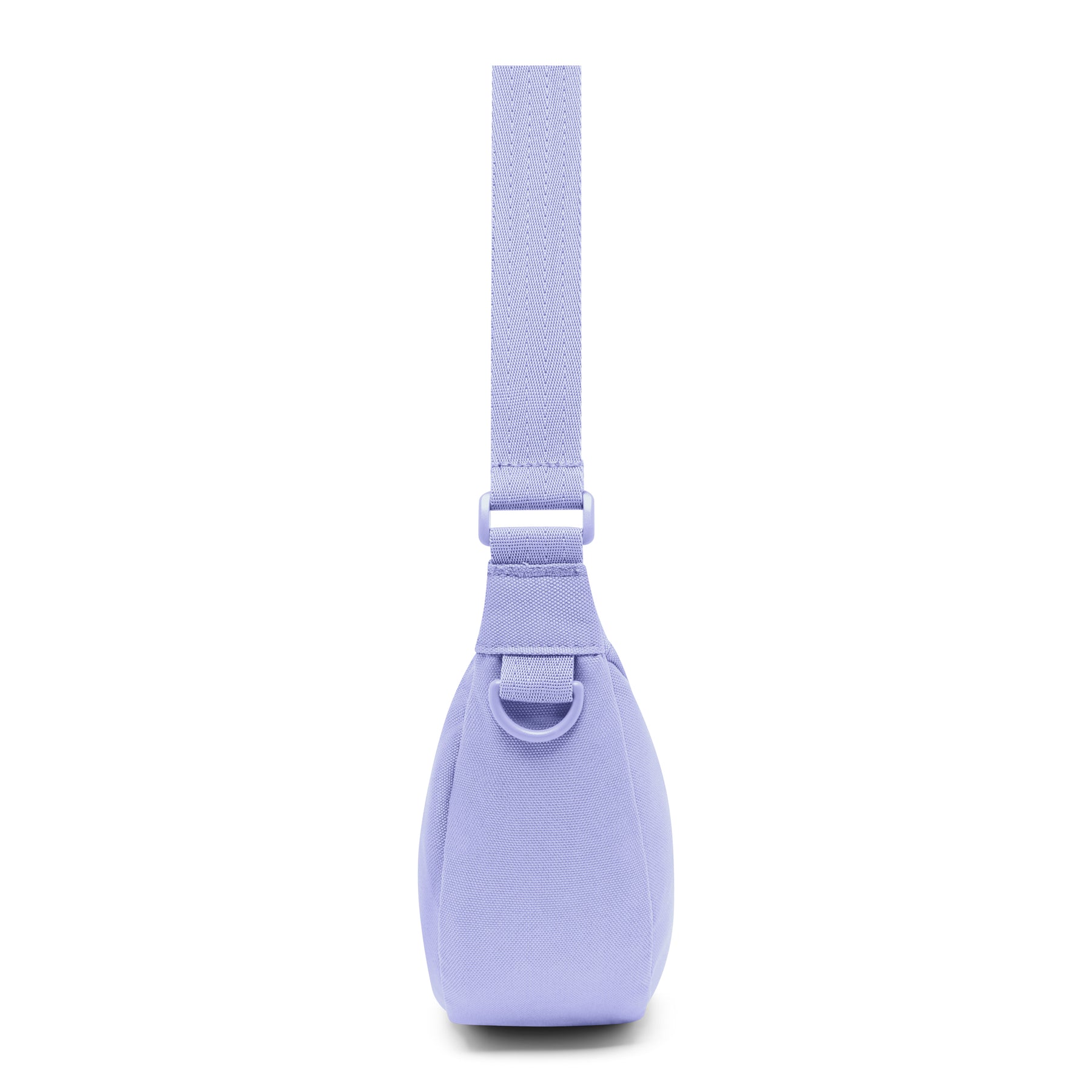 Halbmond-Tasche Ally Small in fliederfarben mit breitem Gurt von Johnny Urban