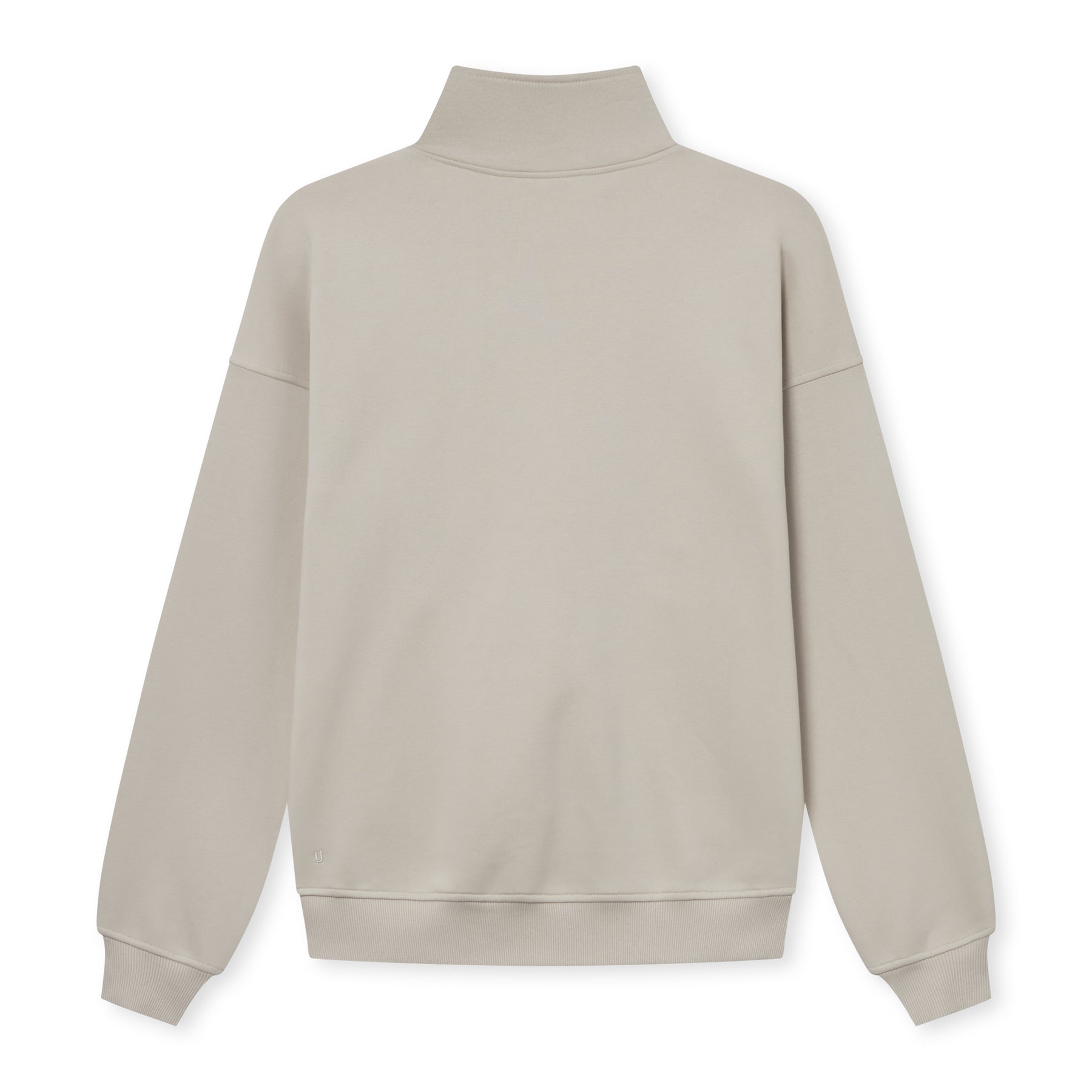 Beiger Half-Zip-Sweatshirt 'Cooper' mit Stehkragen und langen Ärmeln von Johnny Urban