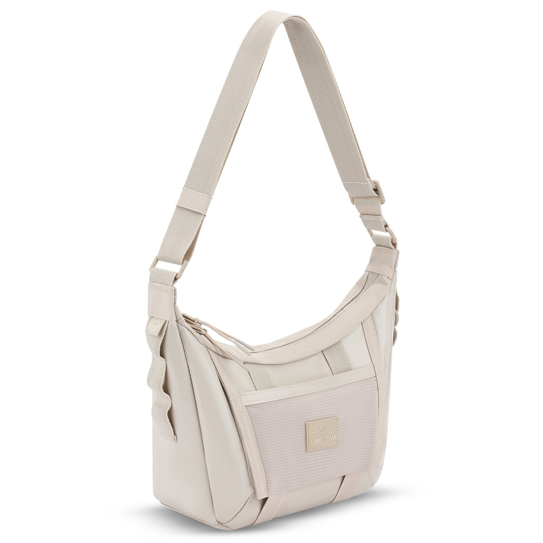 Beige Handtasche 'Liv' von Johnny Urban aus strukturiertem Material mit verstellbarem Schulterriemen
