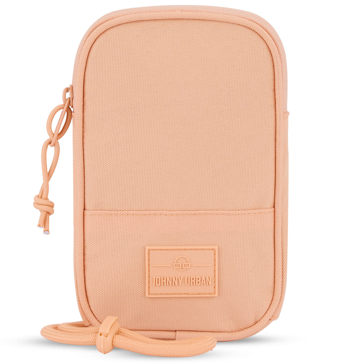 Pfirsichfarbene Umhängetasche 'Josh' von Johnny Urban mit Reißverschluss und Logopatch