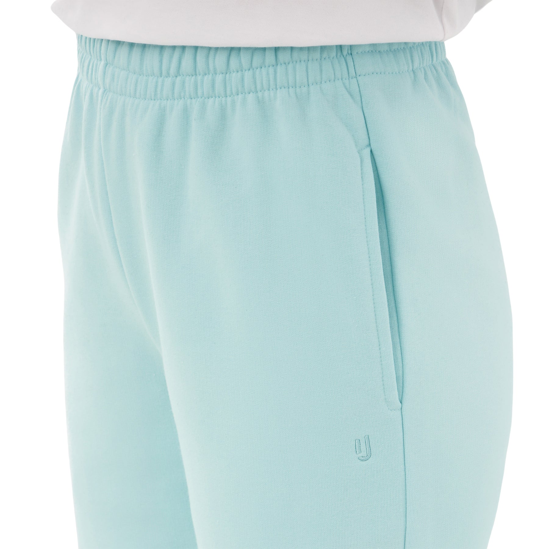 Leicht gefütterte unisex Jogginghose 'Owen' von Johnny Urban in eisblau mit elastischem Bund und eingelassenen Seitentaschen