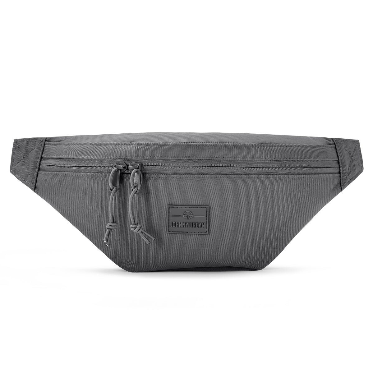 Johnny Urban Bauchtasche 'Erik Large' aus dunkelgrauem robustem Material mit Reißverschluss und Logo